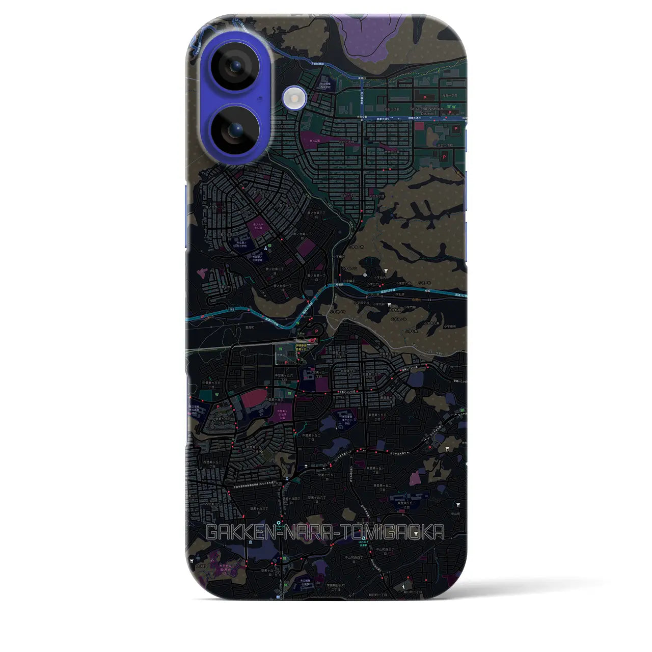 【学研奈良登美ヶ丘(奈良県)】地図柄iPhoneケース(バックカバータイプ)