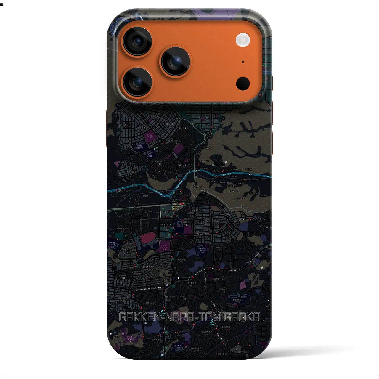 【学研奈良登美ヶ丘(奈良県)】地図柄iPhoneケース(バックカバータイプ)