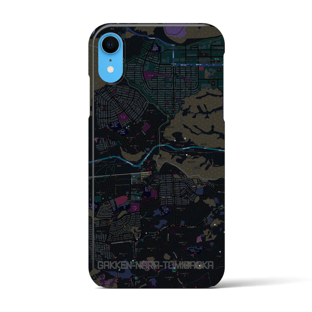 【学研奈良登美ヶ丘(奈良県)】地図柄iPhoneケース(バックカバータイプ)