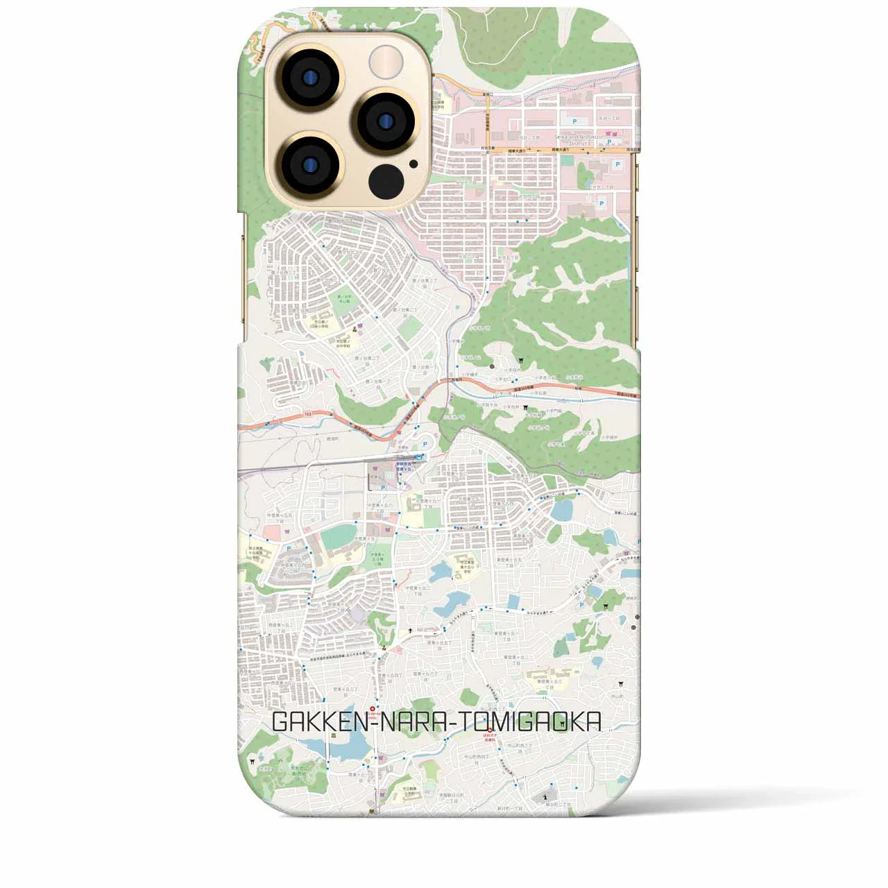 【学研奈良登美ヶ丘(奈良県)】地図柄iPhoneケース(バックカバータイプ)