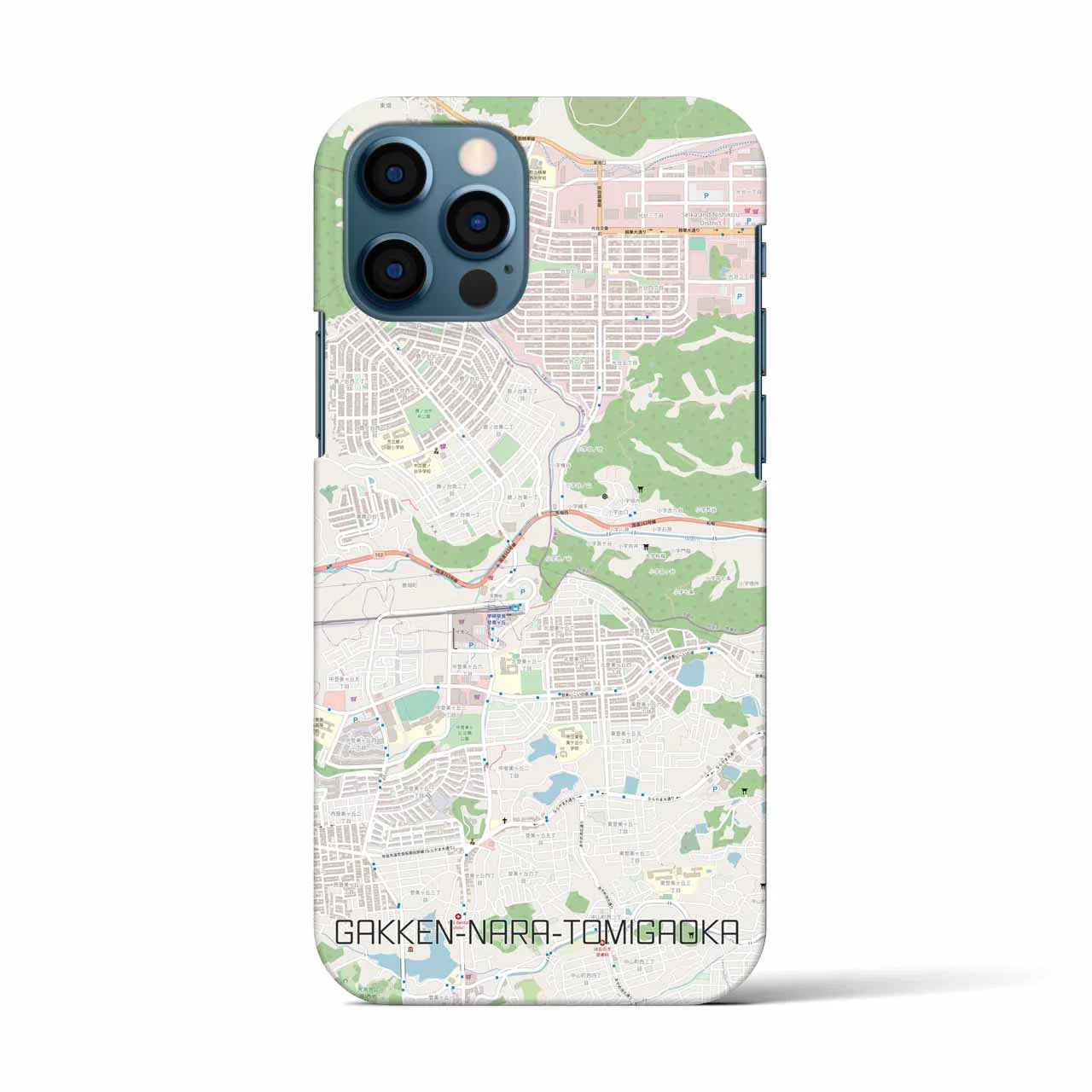 【学研奈良登美ヶ丘(奈良県)】地図柄iPhoneケース(バックカバータイプ)