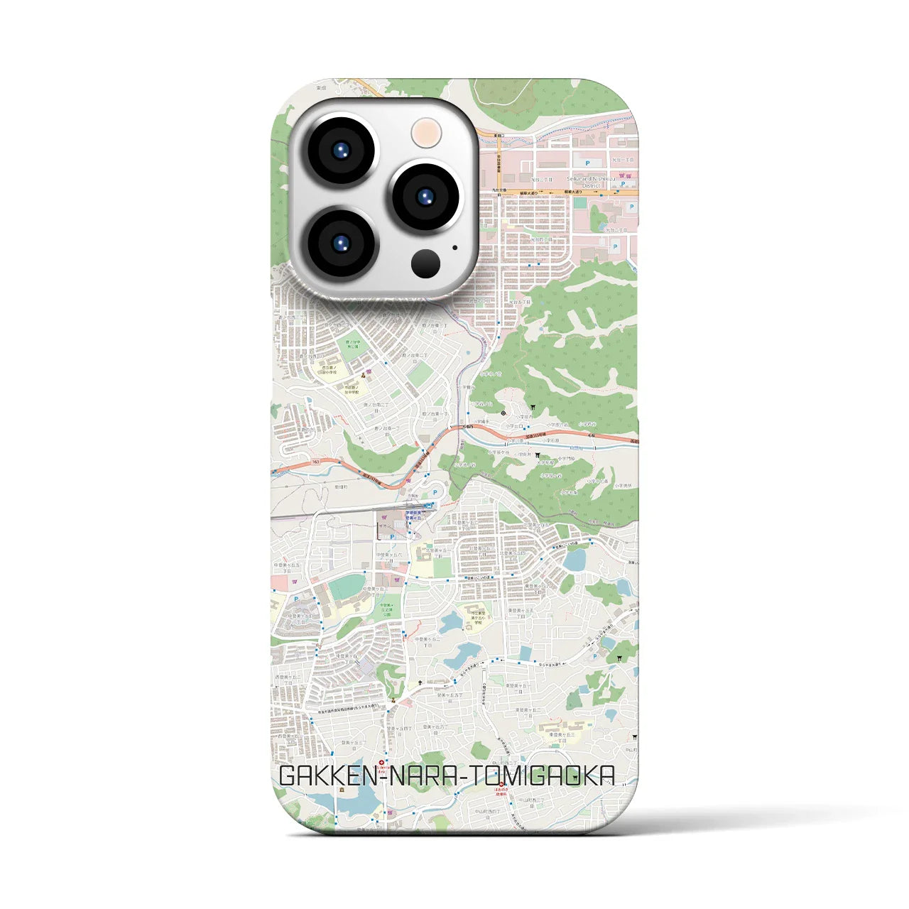 【学研奈良登美ヶ丘(奈良県)】地図柄iPhoneケース(バックカバータイプ)