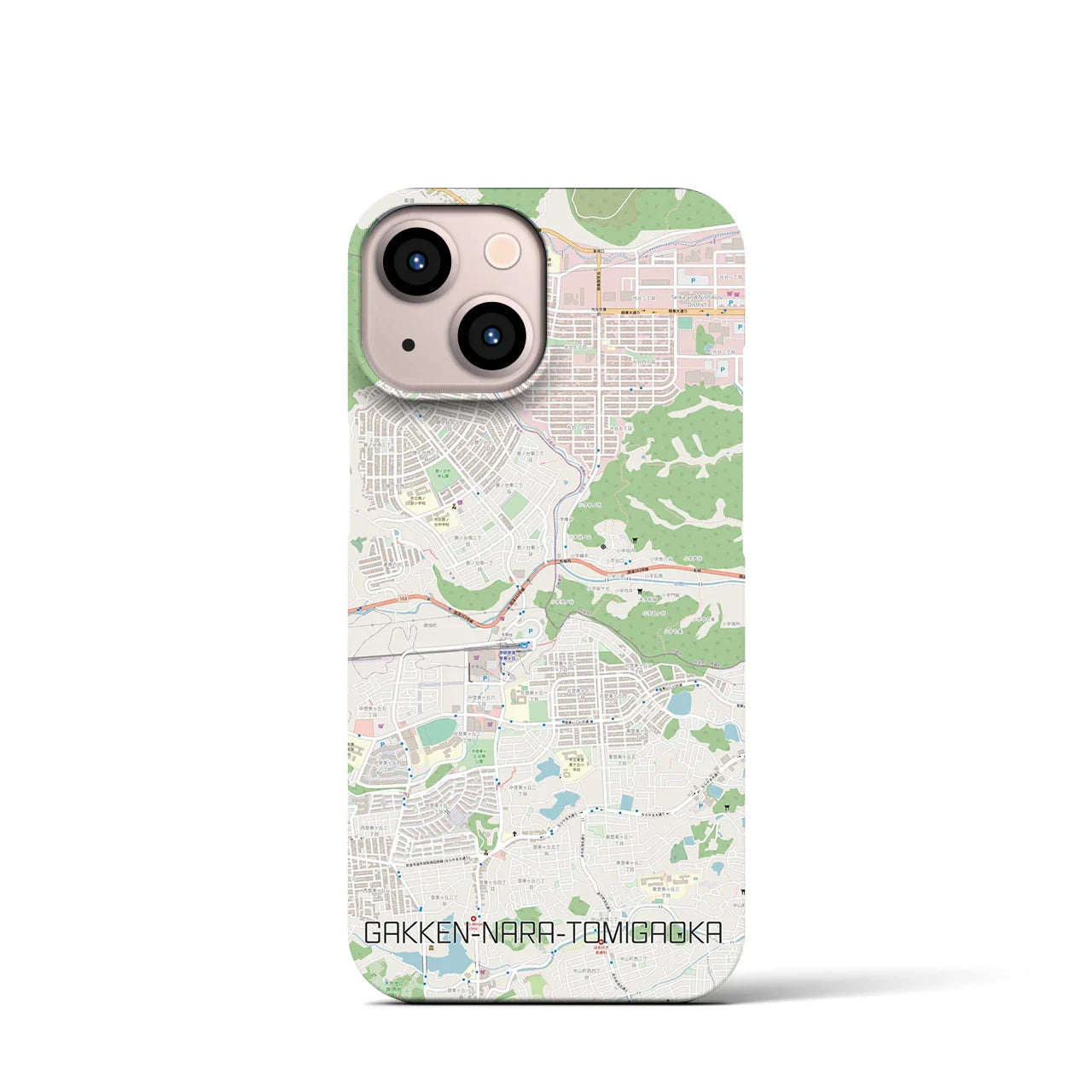 【学研奈良登美ヶ丘(奈良県)】地図柄iPhoneケース(バックカバータイプ)