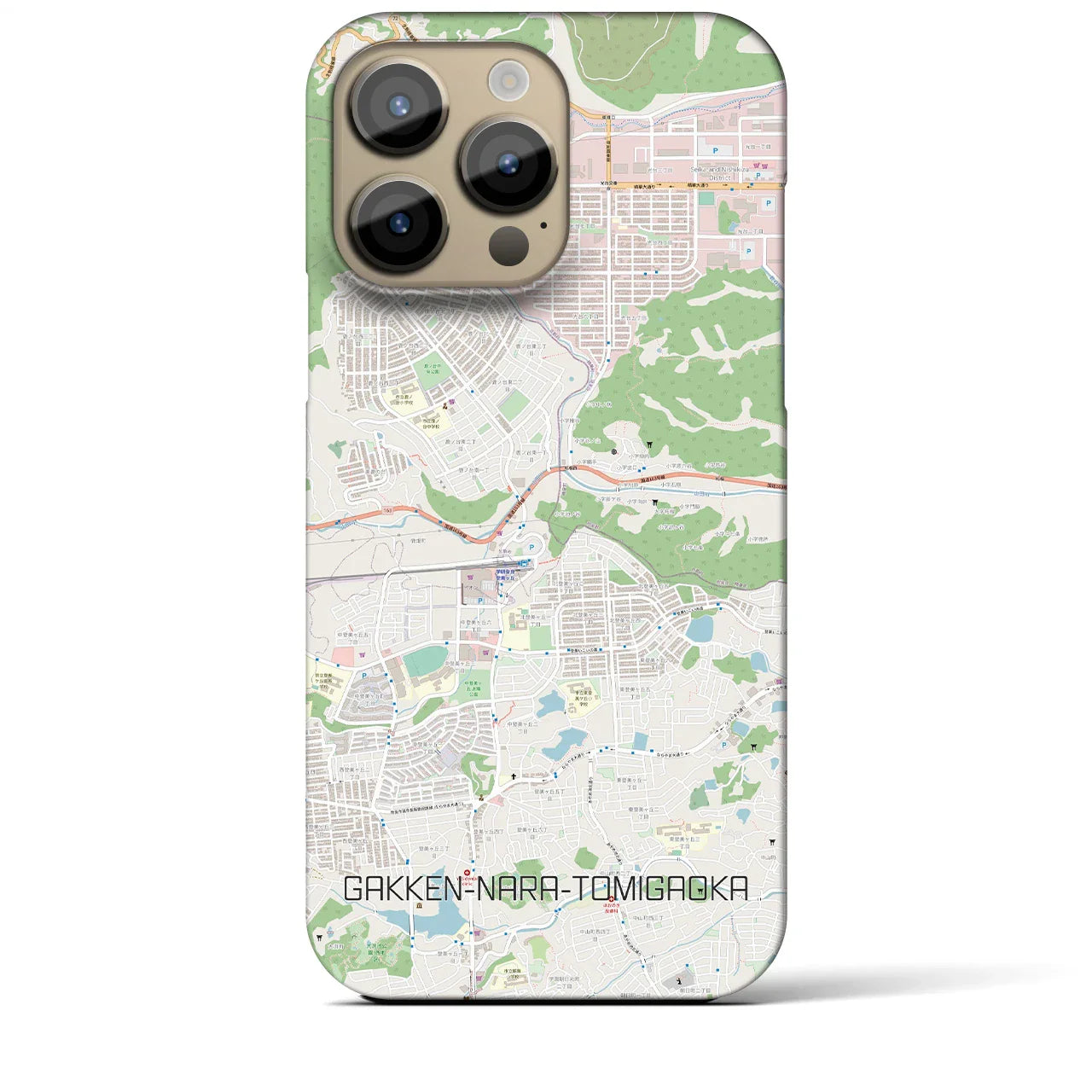 【学研奈良登美ヶ丘(奈良県)】地図柄iPhoneケース(バックカバータイプ)