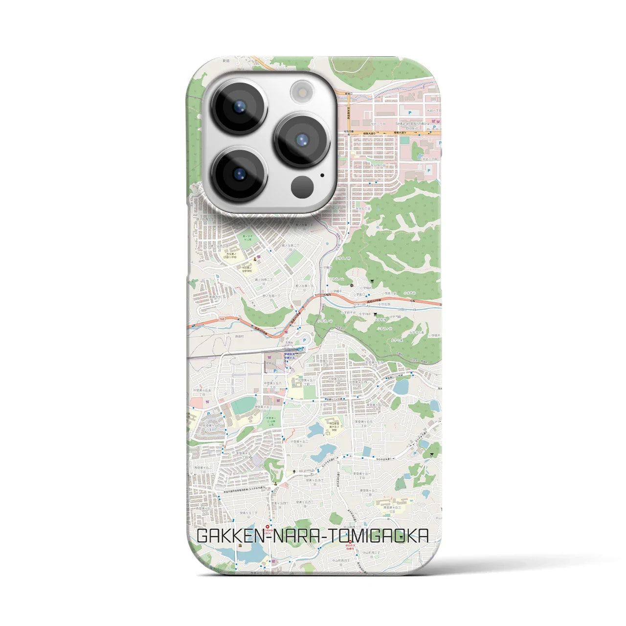 【学研奈良登美ヶ丘(奈良県)】地図柄iPhoneケース(バックカバータイプ)