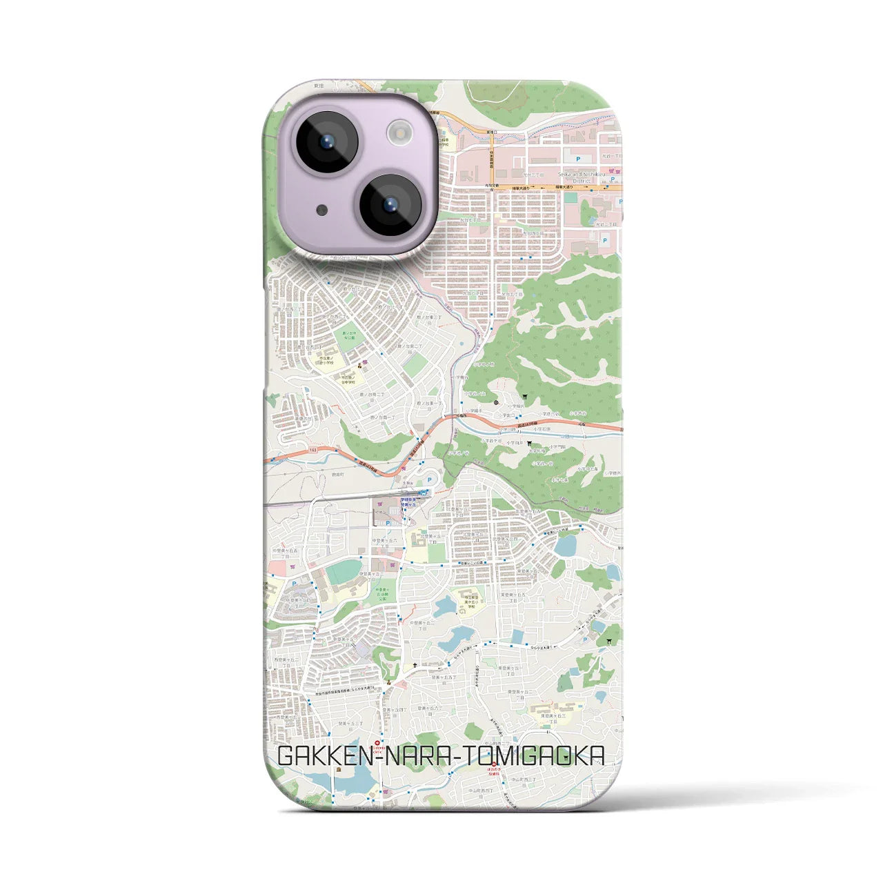 【学研奈良登美ヶ丘(奈良県)】地図柄iPhoneケース(バックカバータイプ)