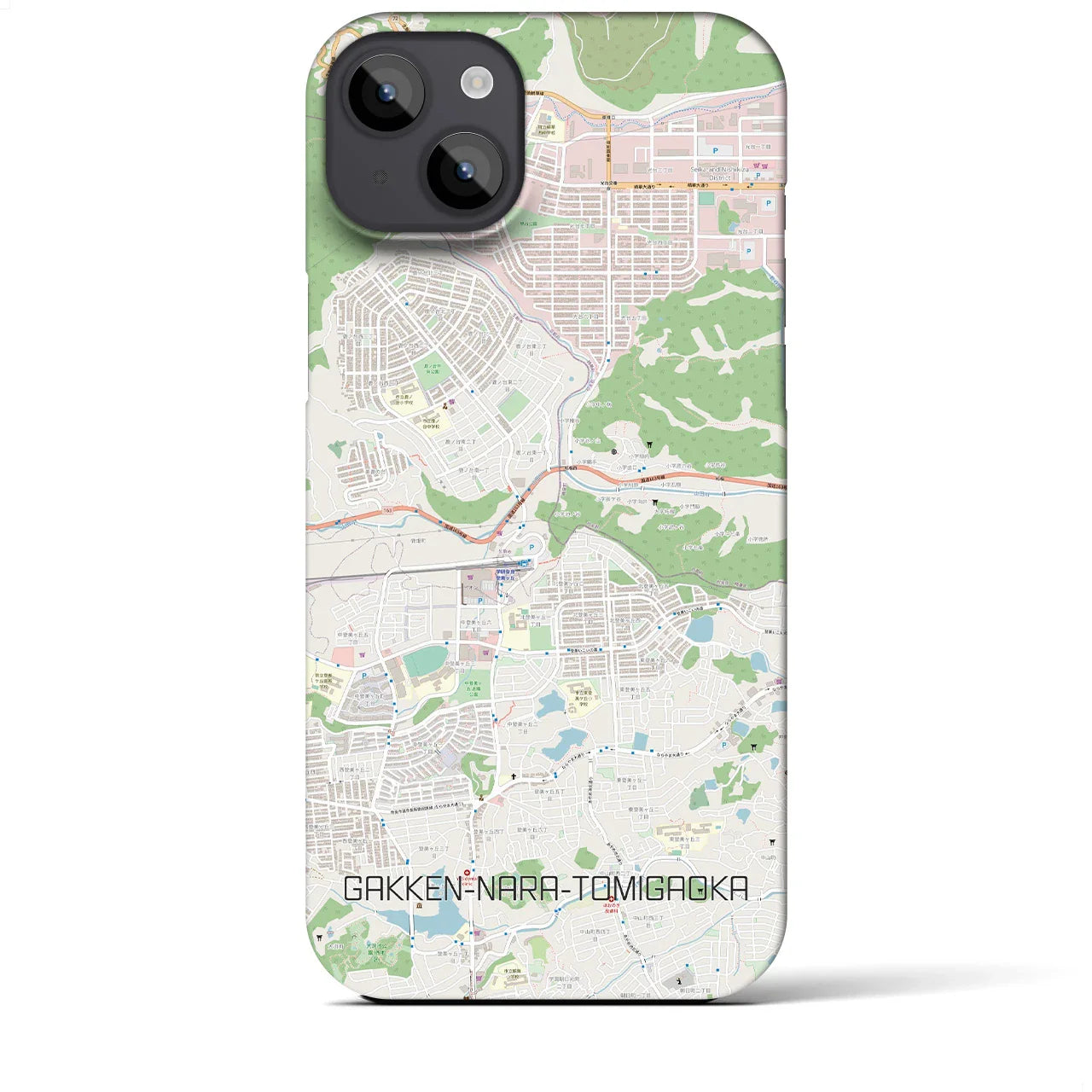 【学研奈良登美ヶ丘(奈良県)】地図柄iPhoneケース(バックカバータイプ)
