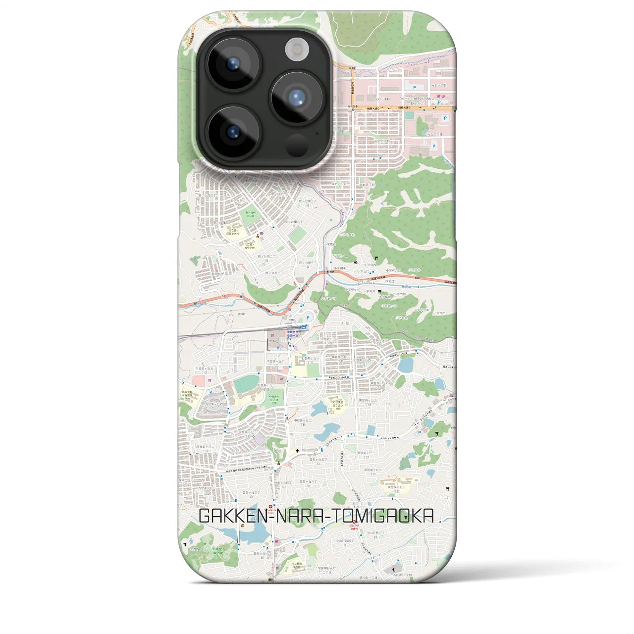 【学研奈良登美ヶ丘(奈良県)】地図柄iPhoneケース(バックカバータイプ)