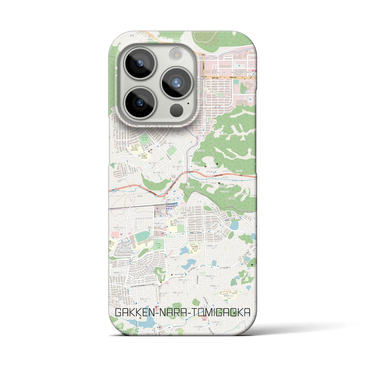 【学研奈良登美ヶ丘(奈良県)】地図柄iPhoneケース(バックカバータイプ)