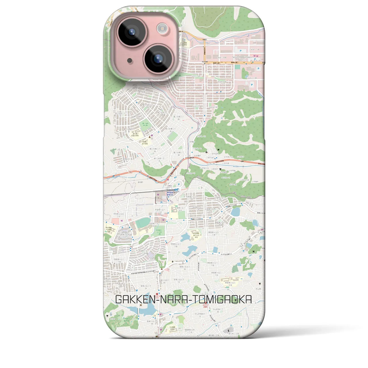 【学研奈良登美ヶ丘(奈良県)】地図柄iPhoneケース(バックカバータイプ)
