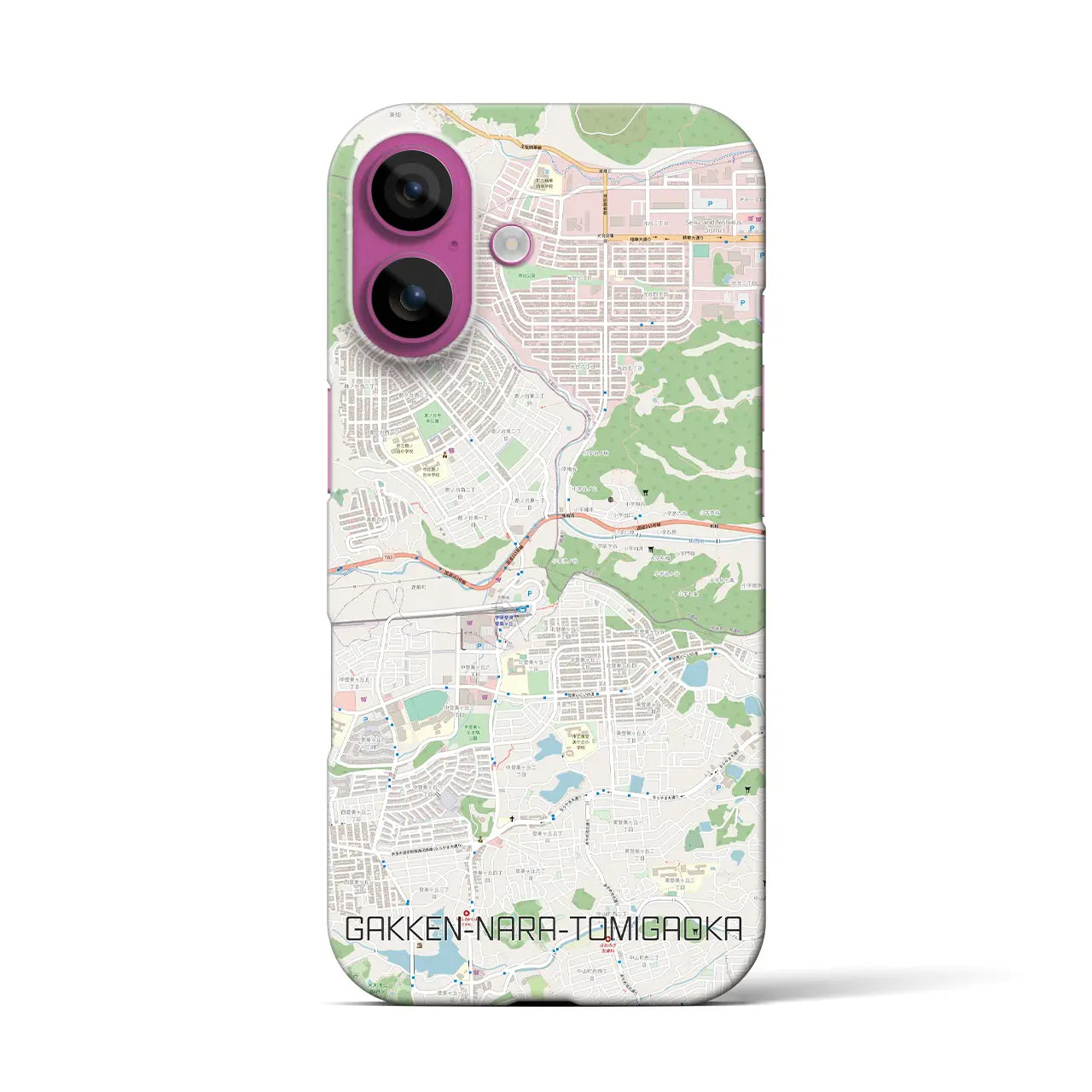 【学研奈良登美ヶ丘(奈良県)】地図柄iPhoneケース(バックカバータイプ)
