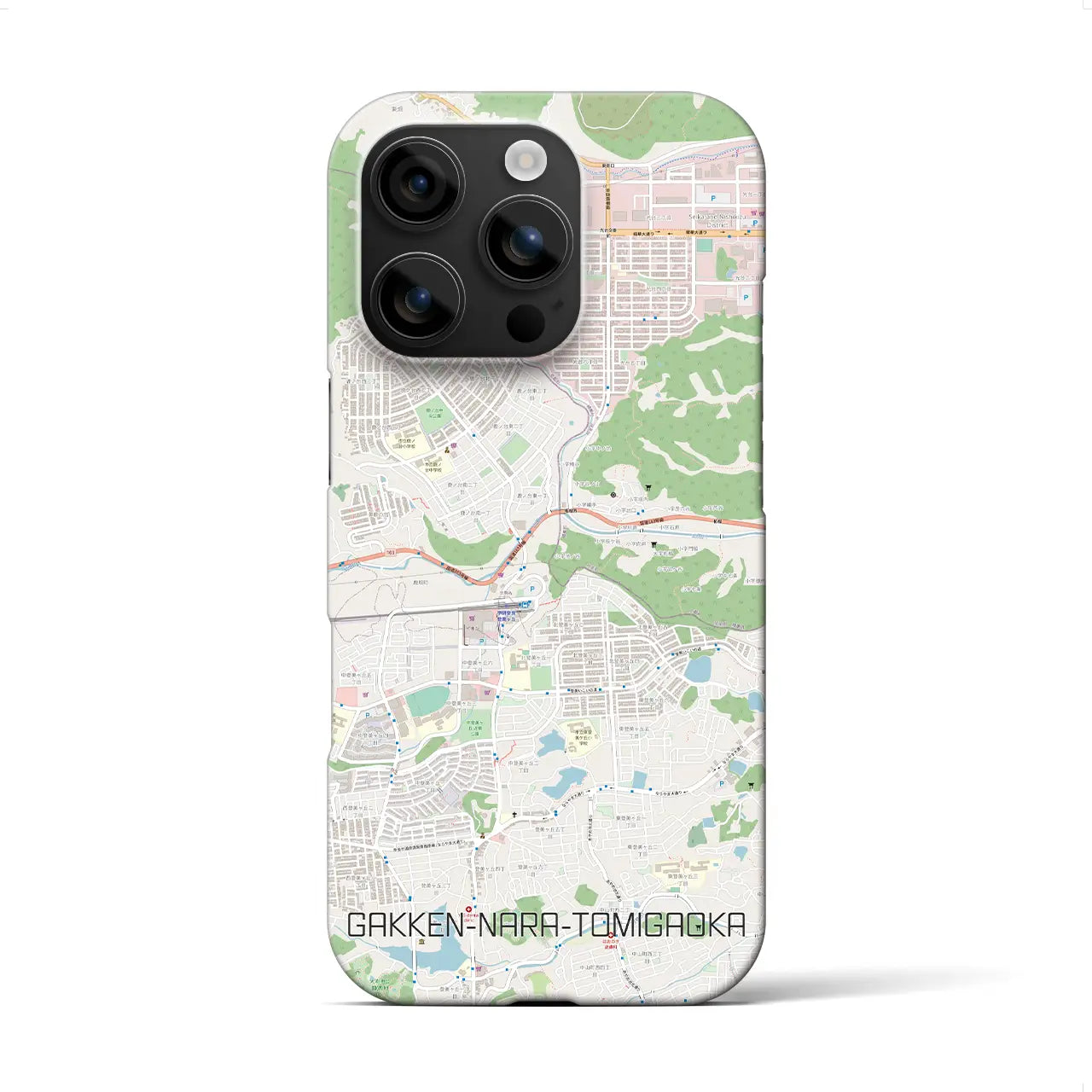 【学研奈良登美ヶ丘(奈良県)】地図柄iPhoneケース(バックカバータイプ)