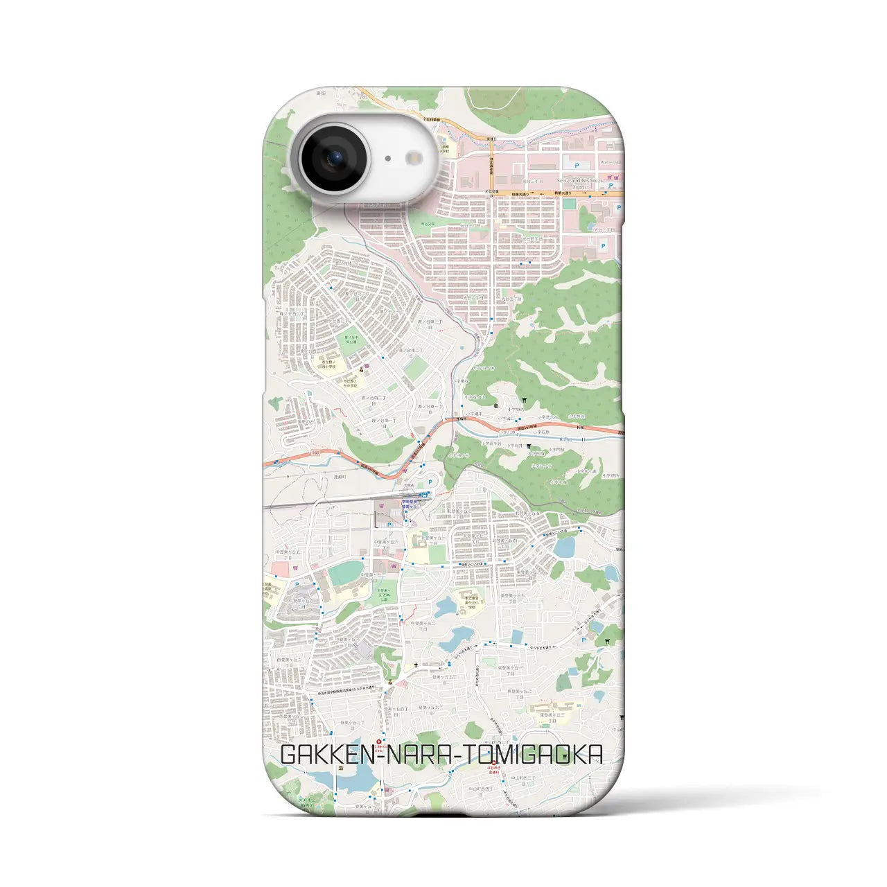 【学研奈良登美ヶ丘(奈良県)】地図柄iPhoneケース(バックカバータイプ)