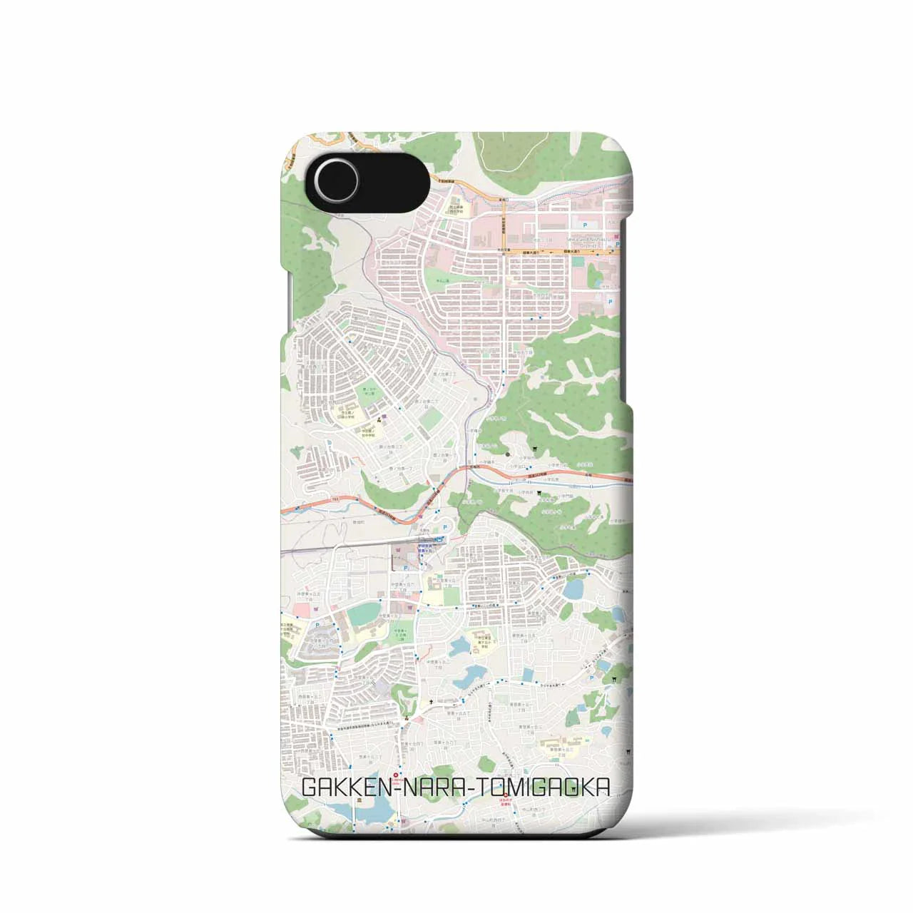 【学研奈良登美ヶ丘(奈良県)】地図柄iPhoneケース(バックカバータイプ)