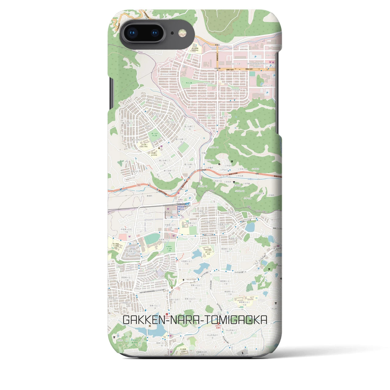 【学研奈良登美ヶ丘(奈良県)】地図柄iPhoneケース(バックカバータイプ)