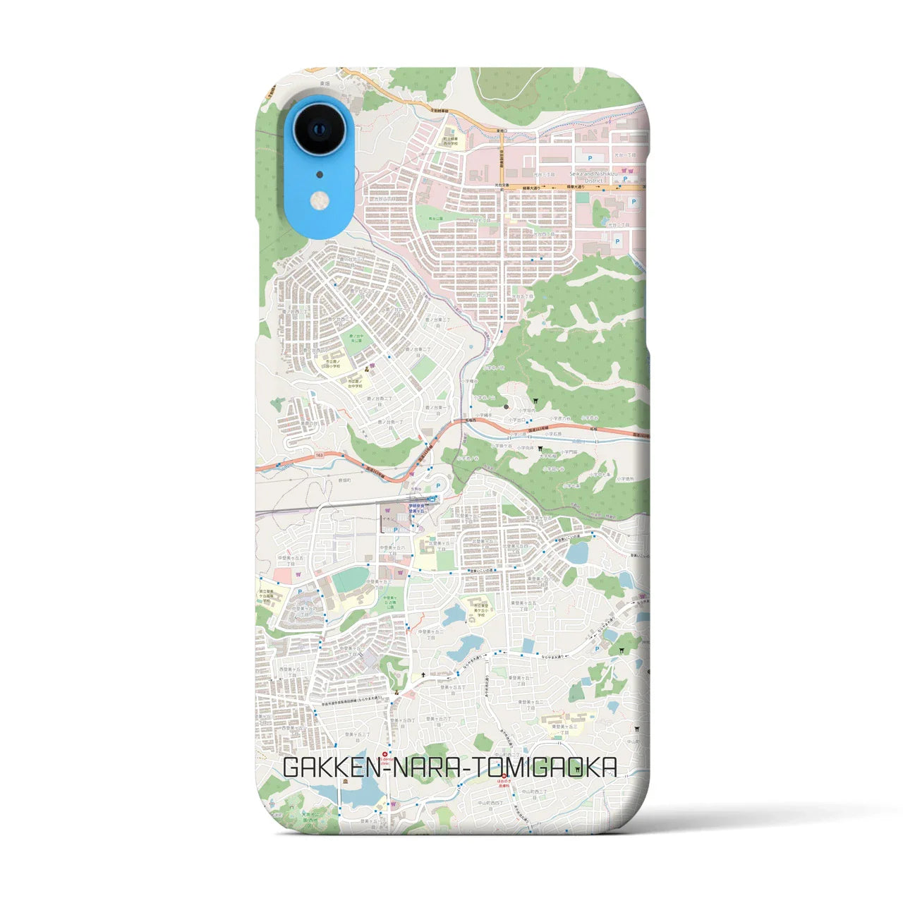 【学研奈良登美ヶ丘(奈良県)】地図柄iPhoneケース(バックカバータイプ)