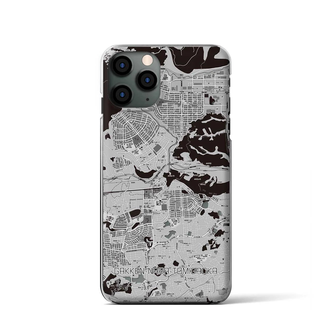 【学研奈良登美ヶ丘(奈良県)】地図柄iPhoneケース(クリアタイプ)