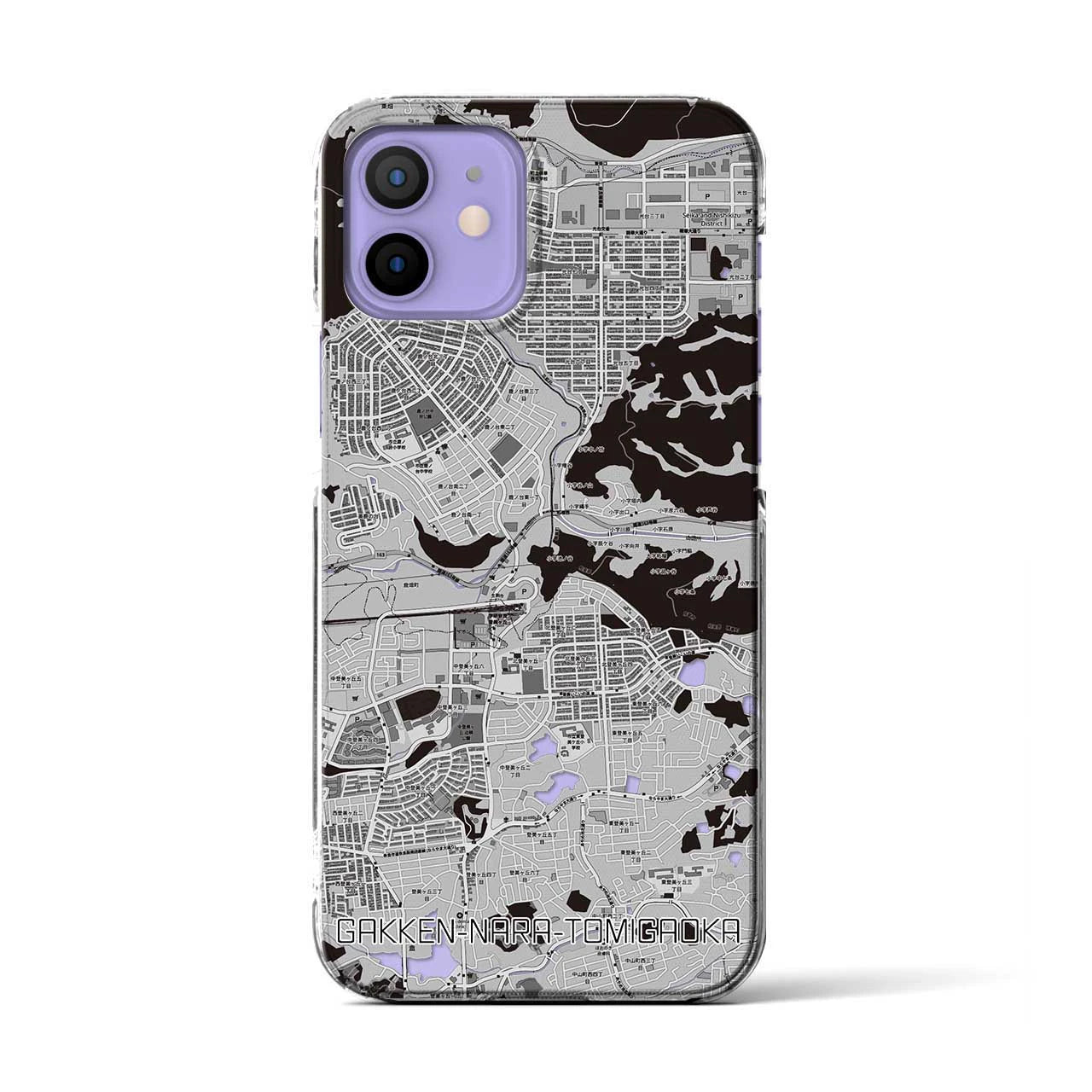 【学研奈良登美ヶ丘(奈良県)】地図柄iPhoneケース(クリアタイプ)