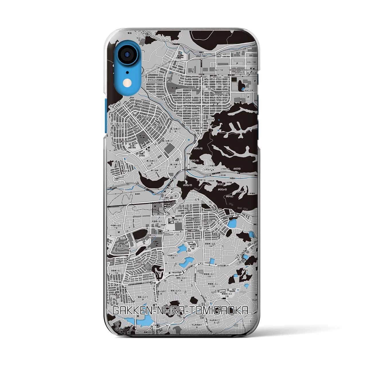 【学研奈良登美ヶ丘(奈良県)】地図柄iPhoneケース(クリアタイプ)