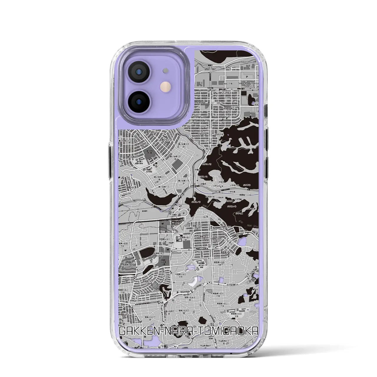 【学研奈良登美ヶ丘(奈良県)】地図柄iPhoneケース(MagSafeタイプ)