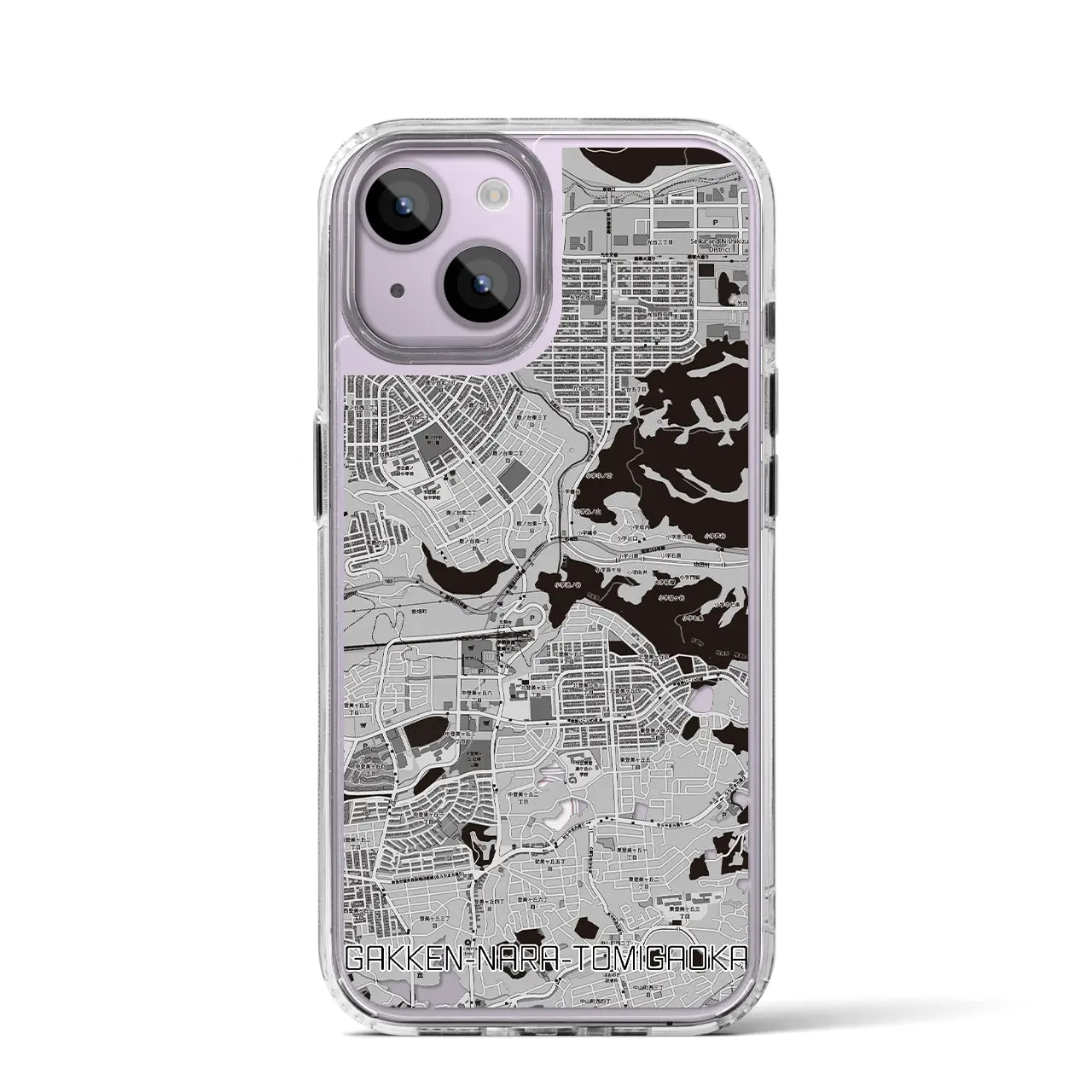 【学研奈良登美ヶ丘(奈良県)】地図柄iPhoneケース(MagSafeタイプ)