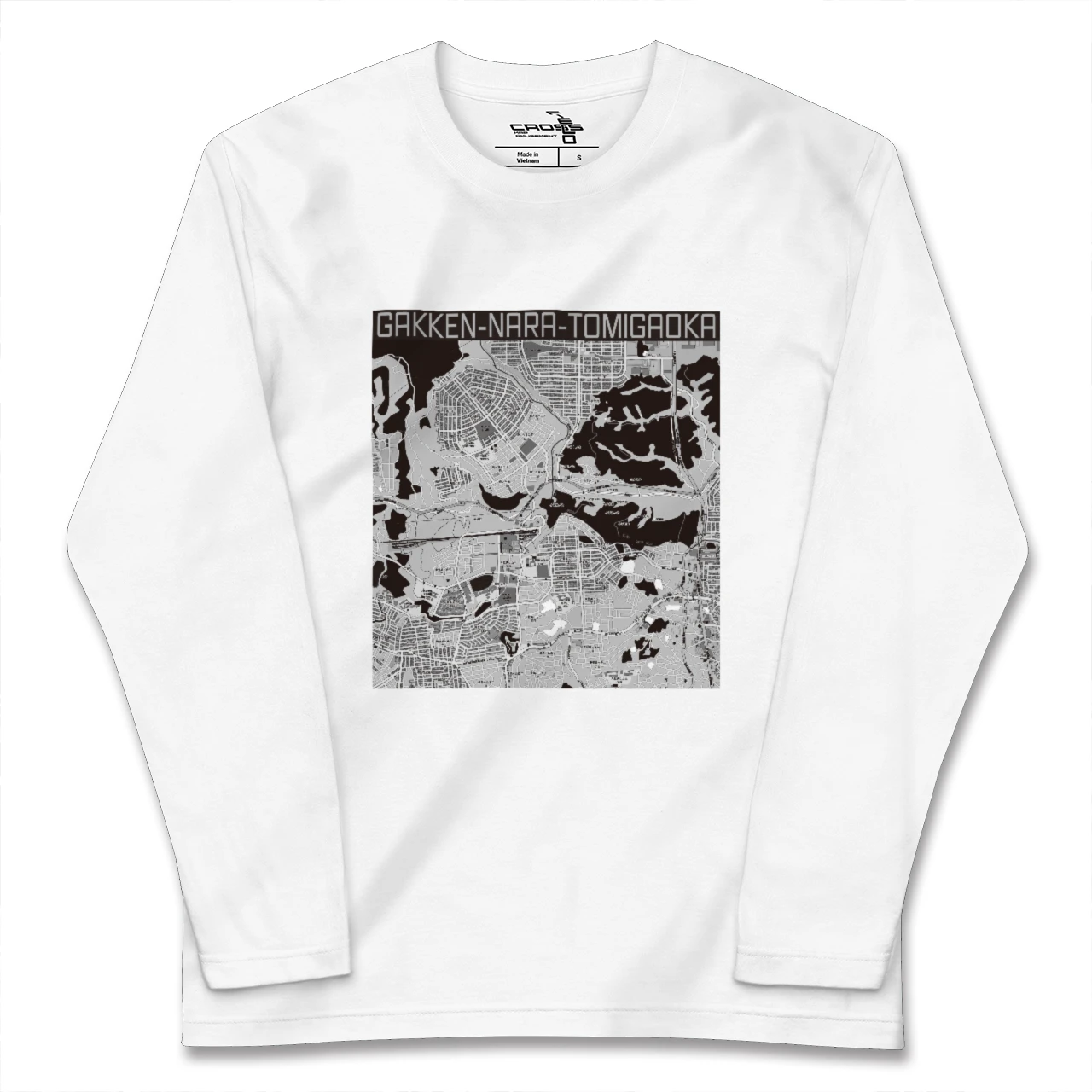 【学研奈良登美ヶ丘(奈良県)】地図柄ロングスリーブTシャツ