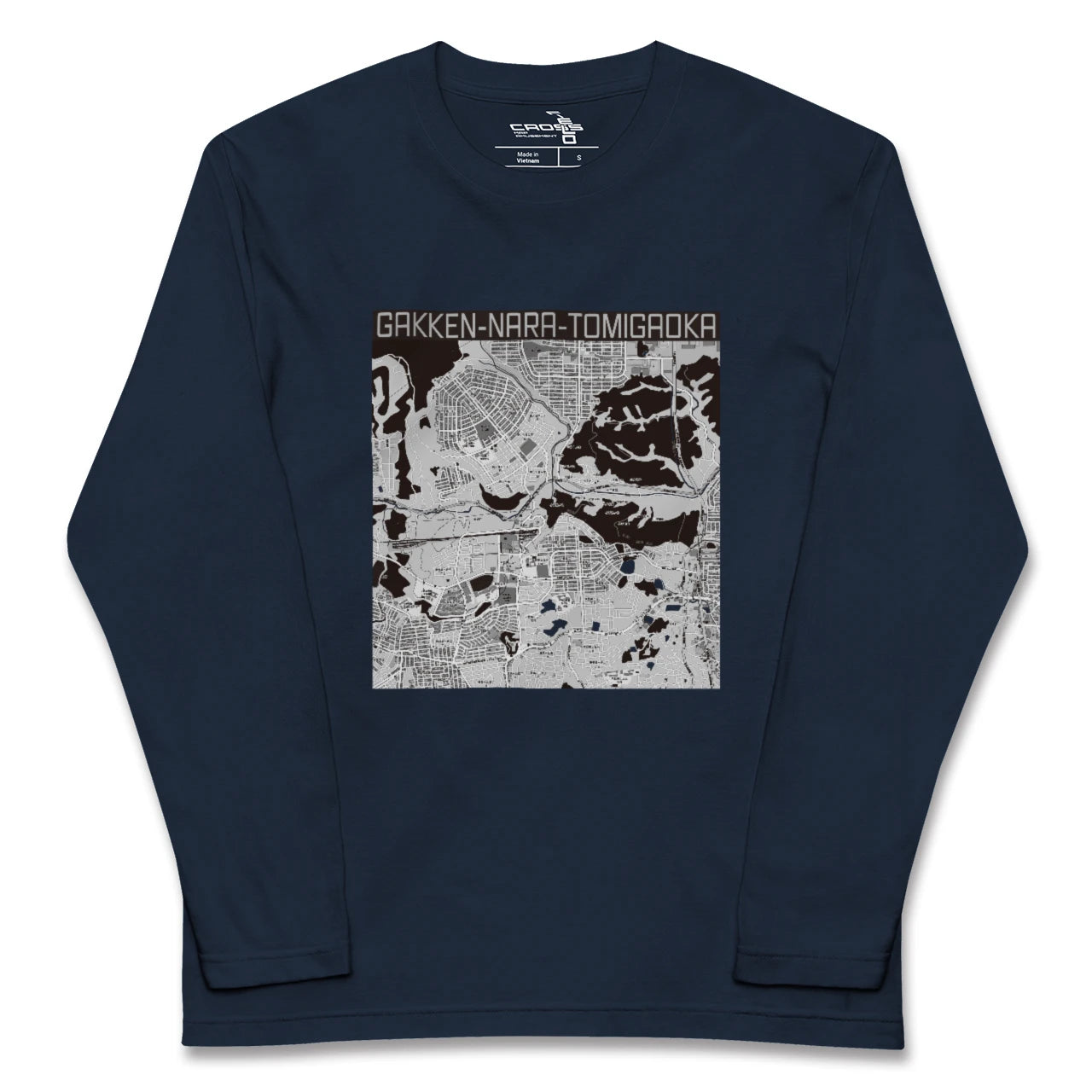 【学研奈良登美ヶ丘(奈良県)】地図柄ロングスリーブTシャツ