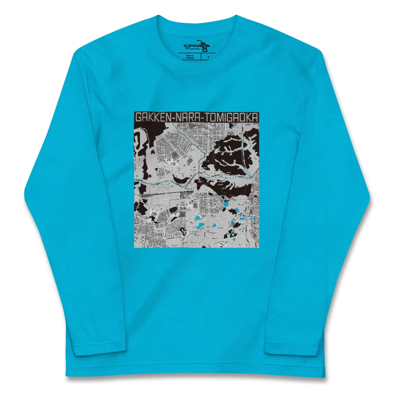 【学研奈良登美ヶ丘(奈良県)】地図柄ロングスリーブTシャツ