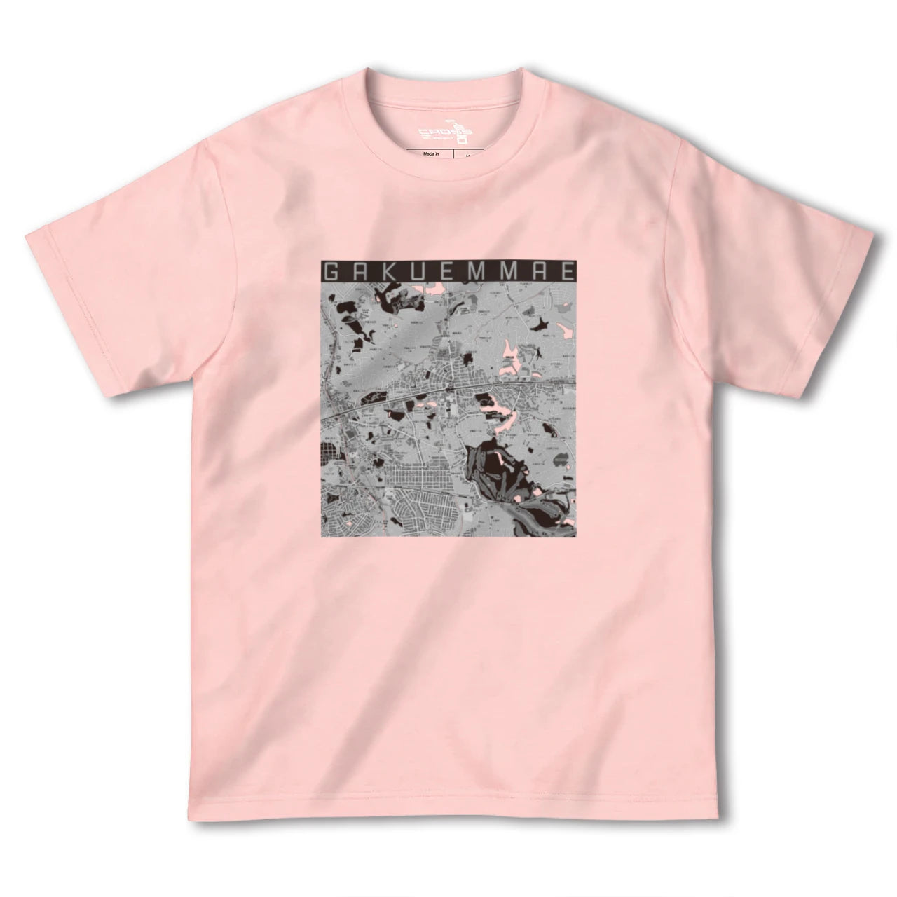 【学園前(奈良県)】地図柄ヘビーウェイトTシャツ