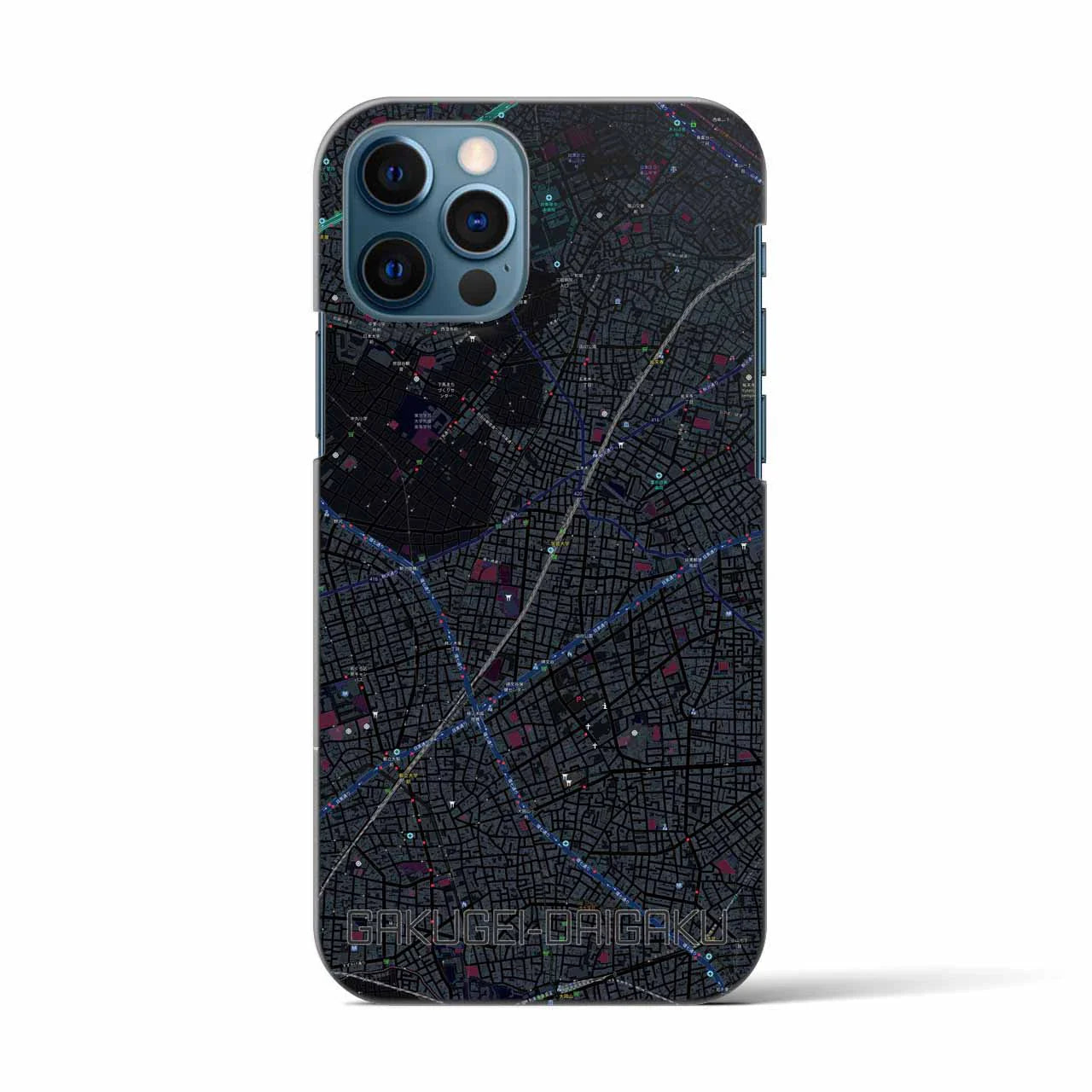 【学芸大学(東京都)】地図柄iPhoneケース(バックカバータイプ)