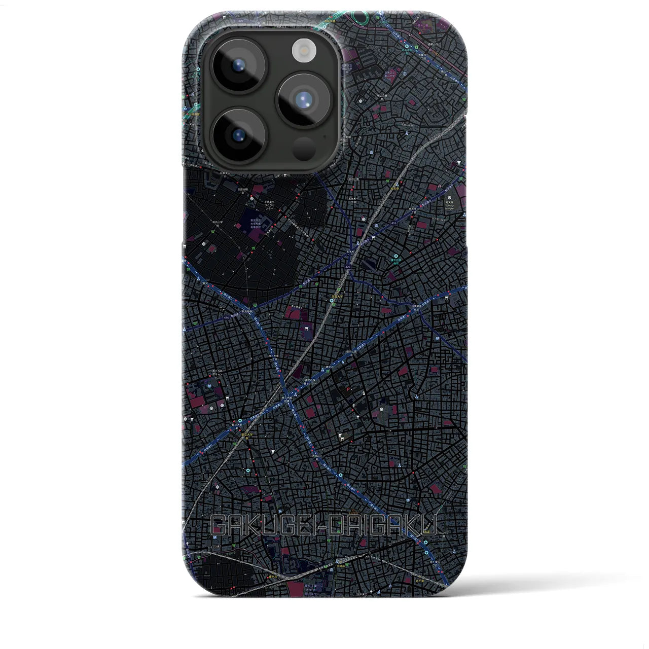 【学芸大学(東京都)】地図柄iPhoneケース(バックカバータイプ)