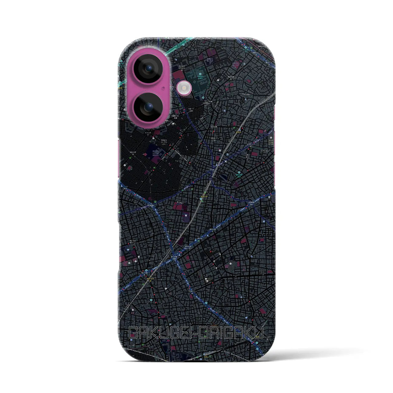 【学芸大学(東京都)】地図柄iPhoneケース(バックカバータイプ)