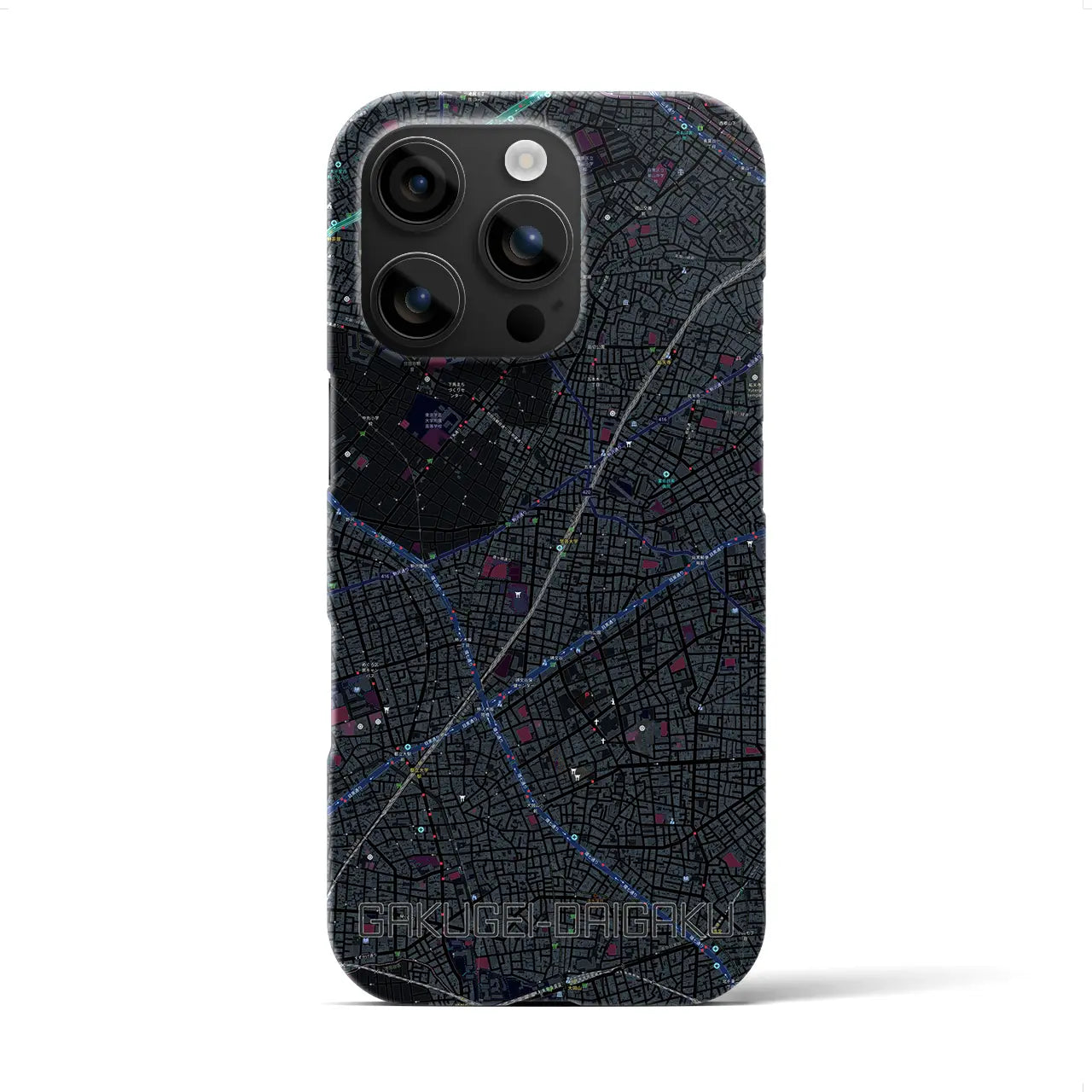 【学芸大学(東京都)】地図柄iPhoneケース(バックカバータイプ)