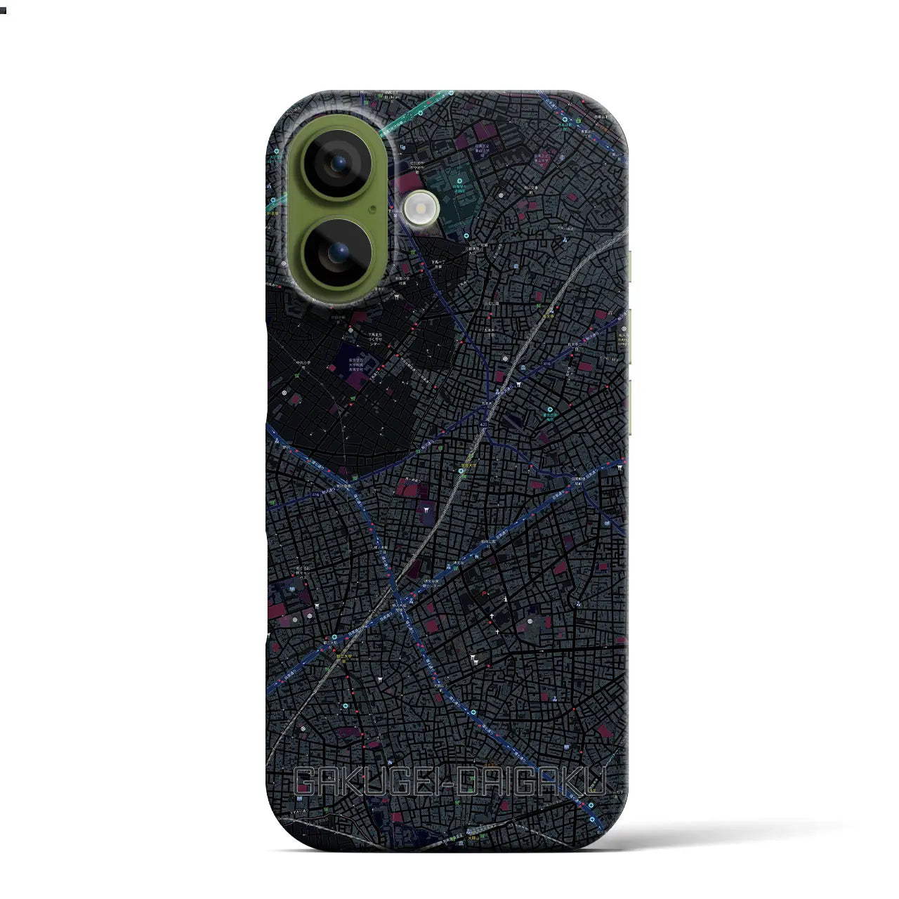 【学芸大学(東京都)】地図柄iPhoneケース(バックカバータイプ)