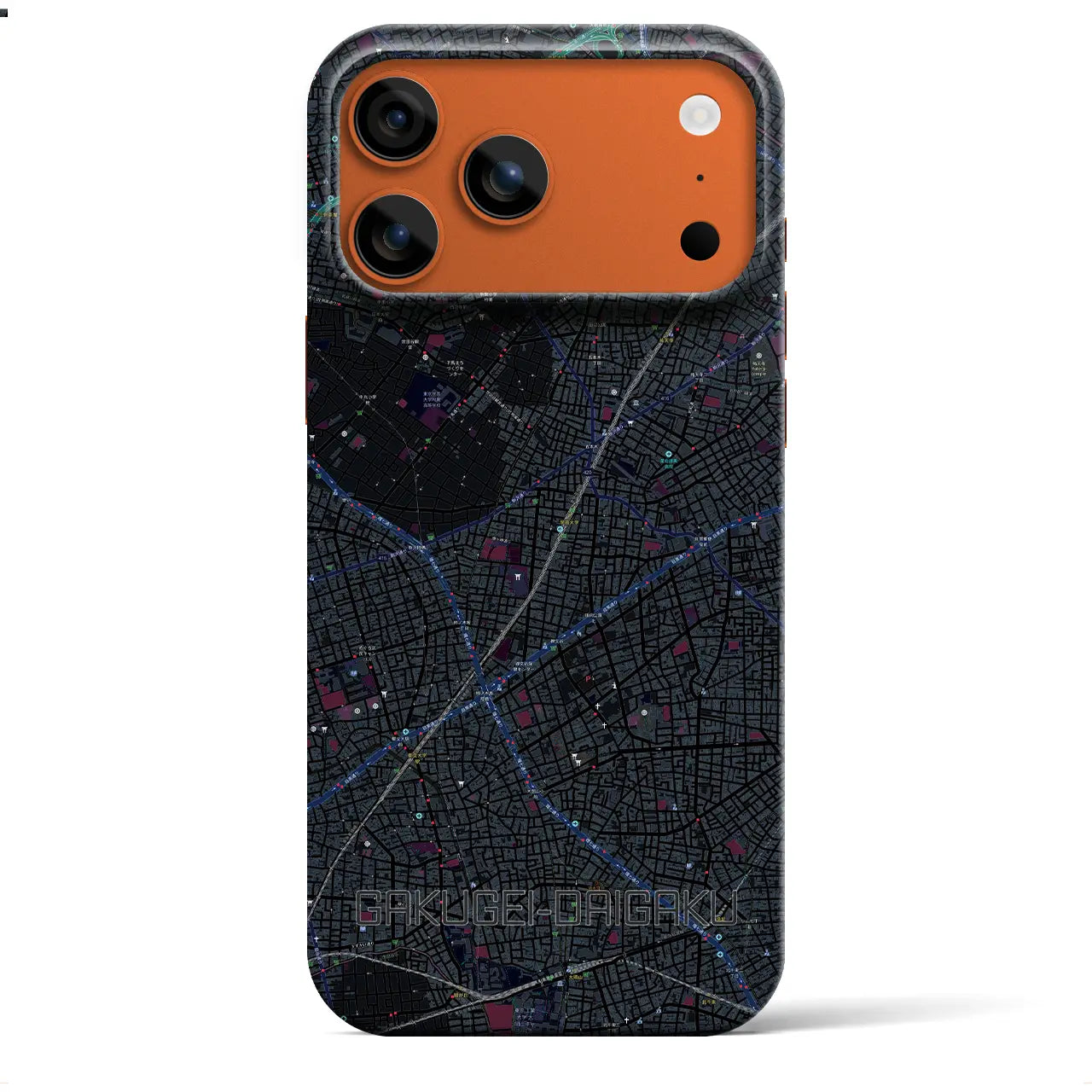 【学芸大学(東京都)】地図柄iPhoneケース(バックカバータイプ)