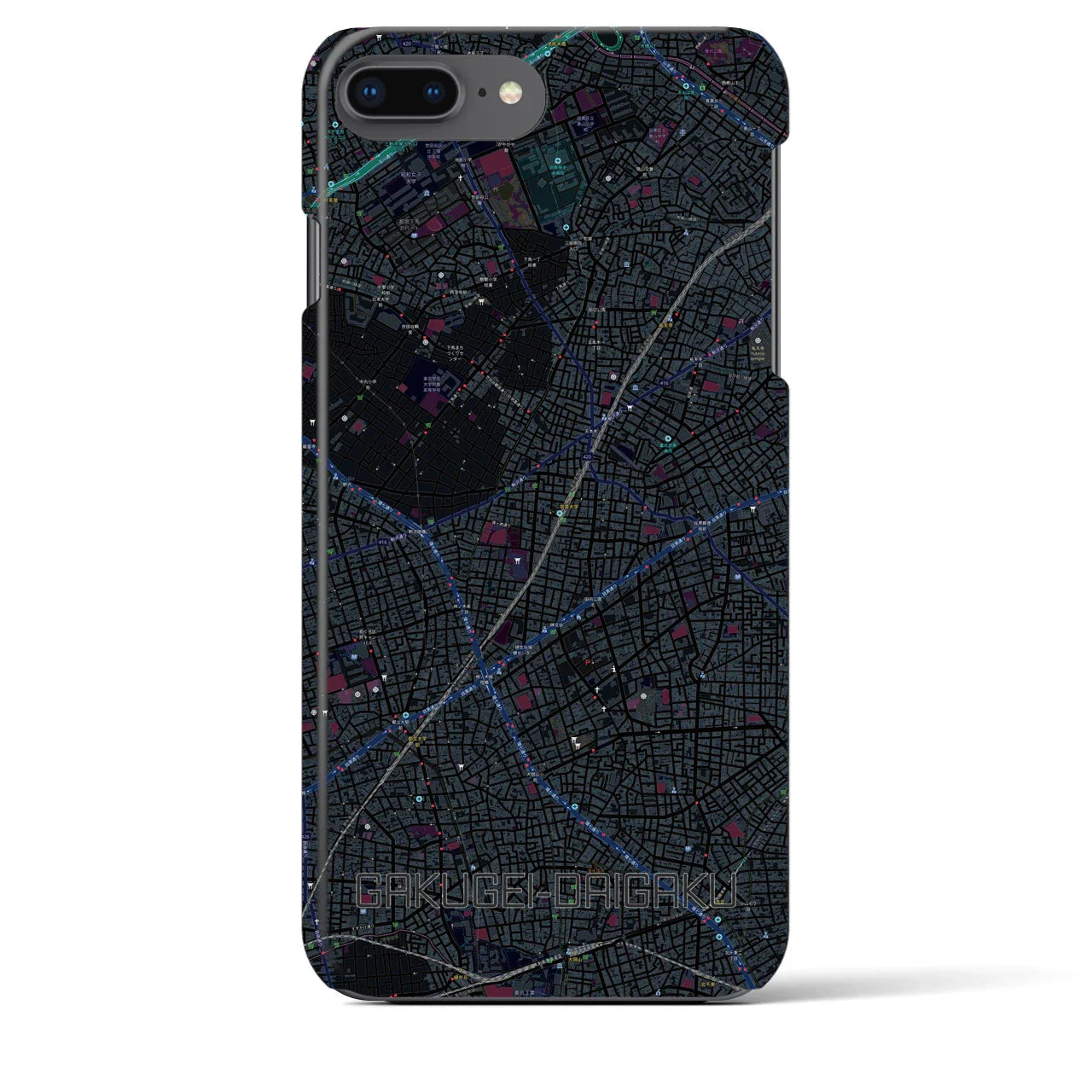 【学芸大学(東京都)】地図柄iPhoneケース(バックカバータイプ)