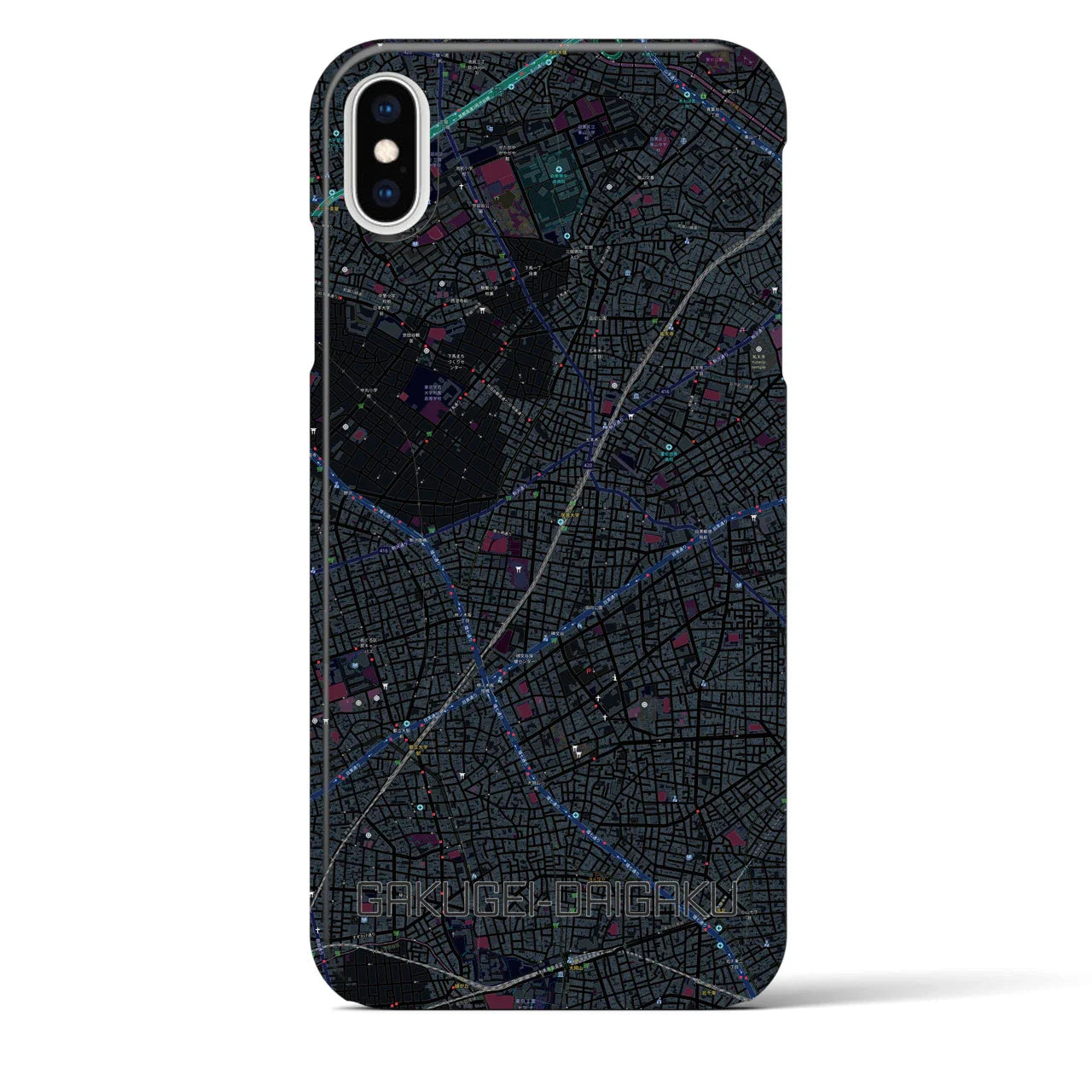 【学芸大学(東京都)】地図柄iPhoneケース(バックカバータイプ)