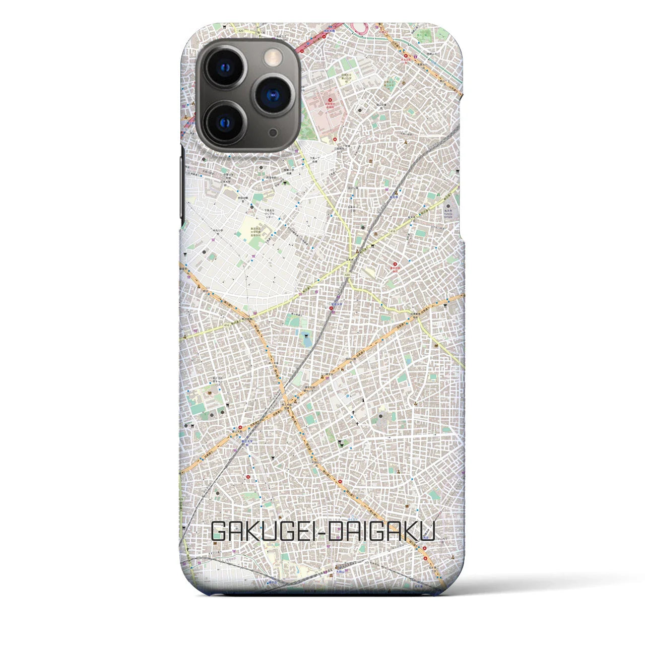 【学芸大学(東京都)】地図柄iPhoneケース(バックカバータイプ)