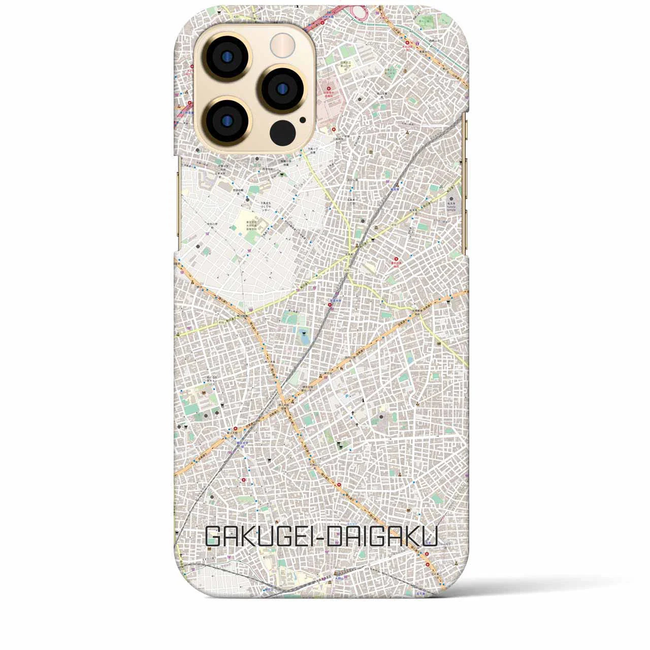 【学芸大学(東京都)】地図柄iPhoneケース(バックカバータイプ)