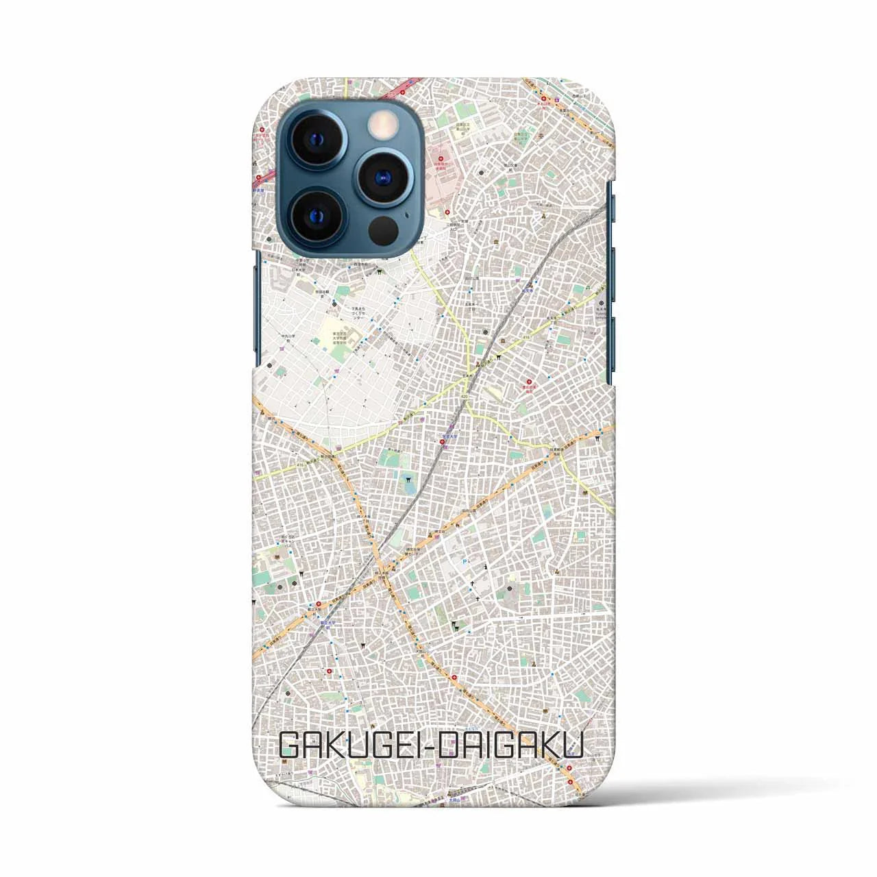 【学芸大学(東京都)】地図柄iPhoneケース(バックカバータイプ)