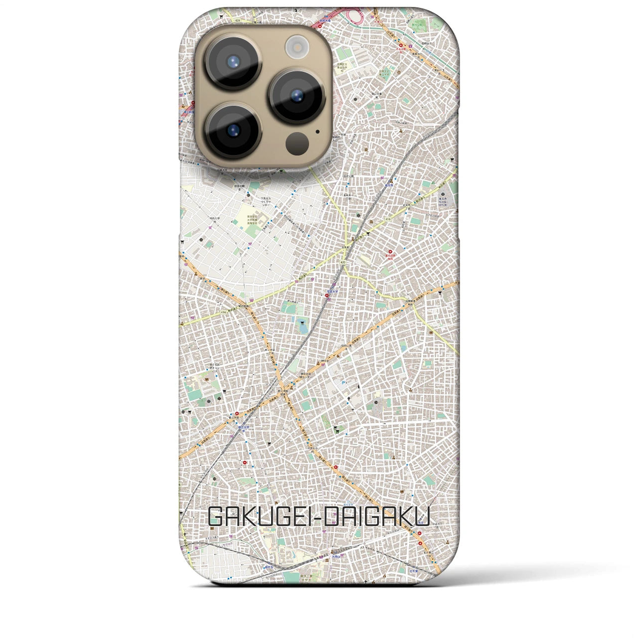【学芸大学(東京都)】地図柄iPhoneケース(バックカバータイプ)