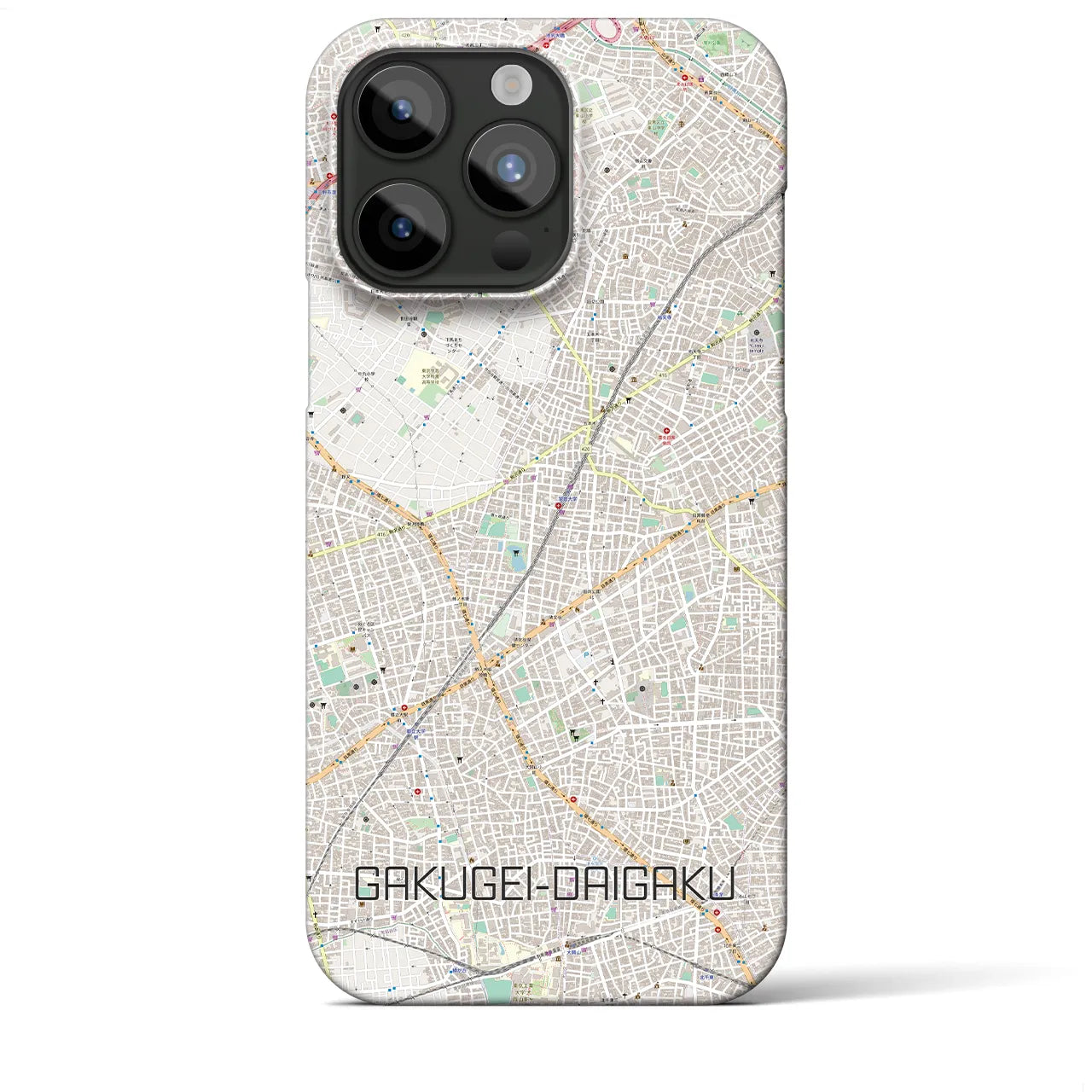 【学芸大学(東京都)】地図柄iPhoneケース(バックカバータイプ)