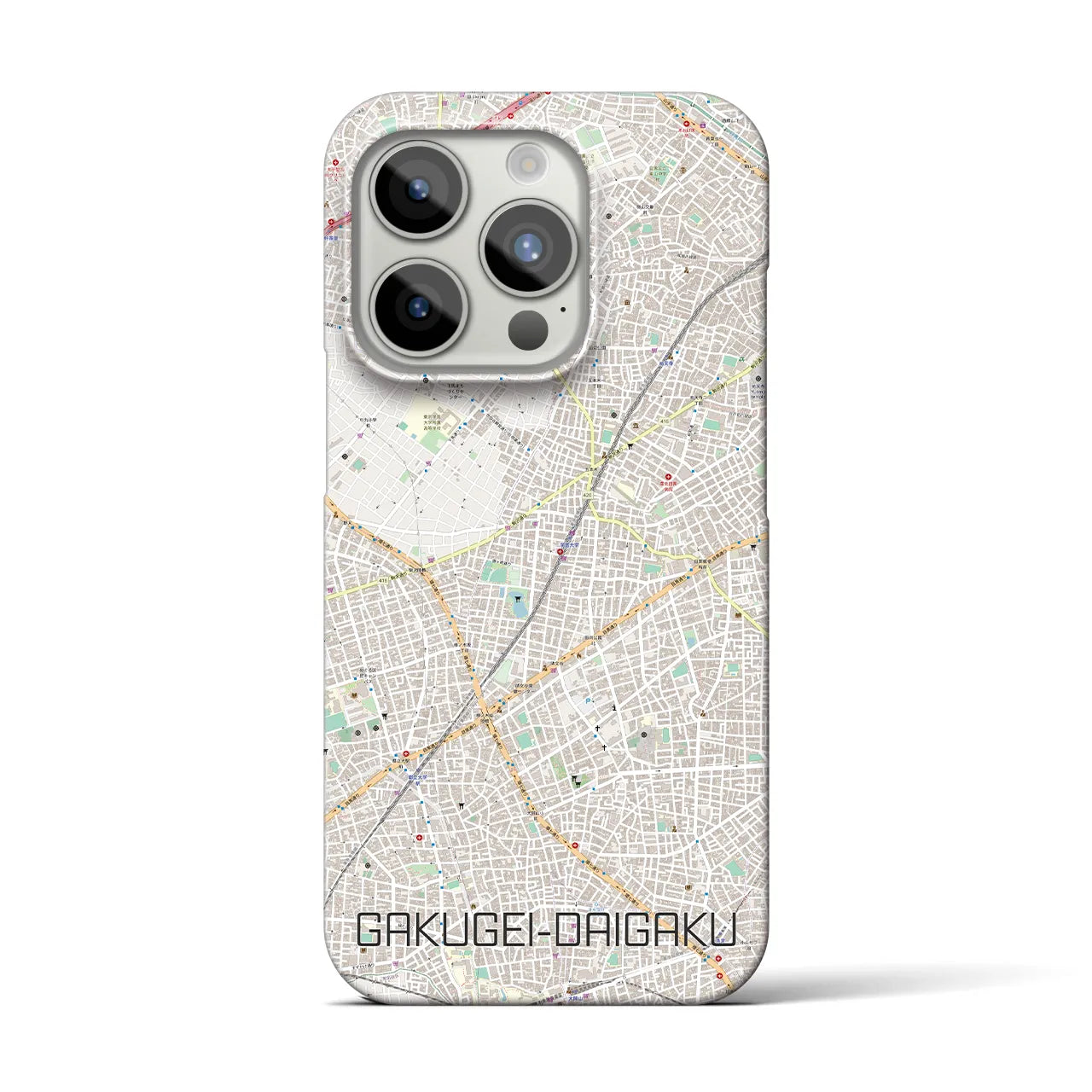 【学芸大学(東京都)】地図柄iPhoneケース(バックカバータイプ)