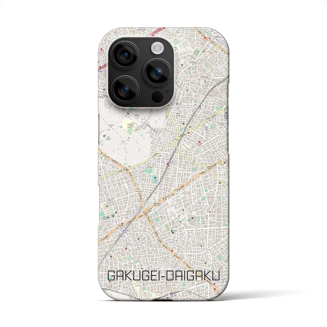 【学芸大学(東京都)】地図柄iPhoneケース(バックカバータイプ)