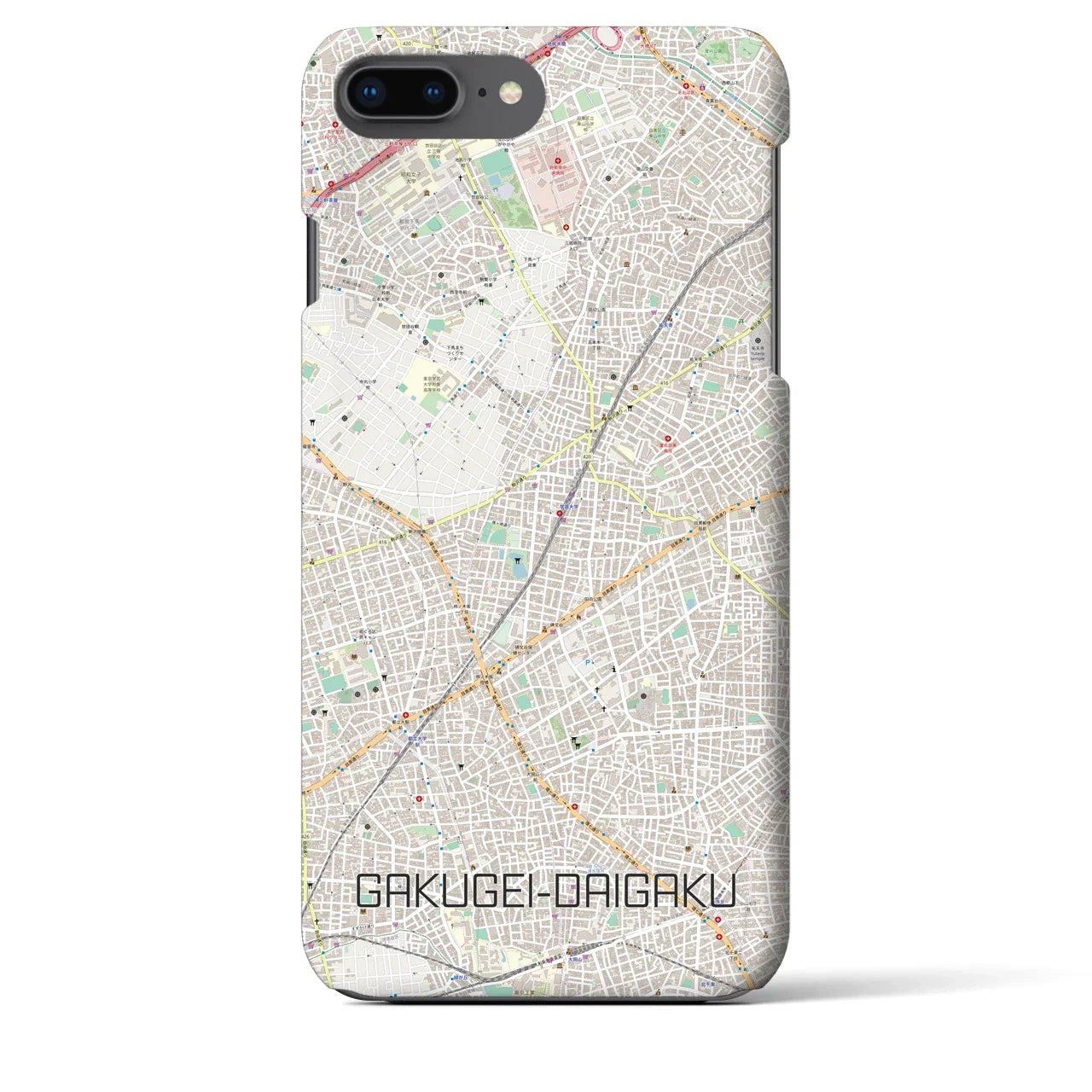 【学芸大学(東京都)】地図柄iPhoneケース(バックカバータイプ)