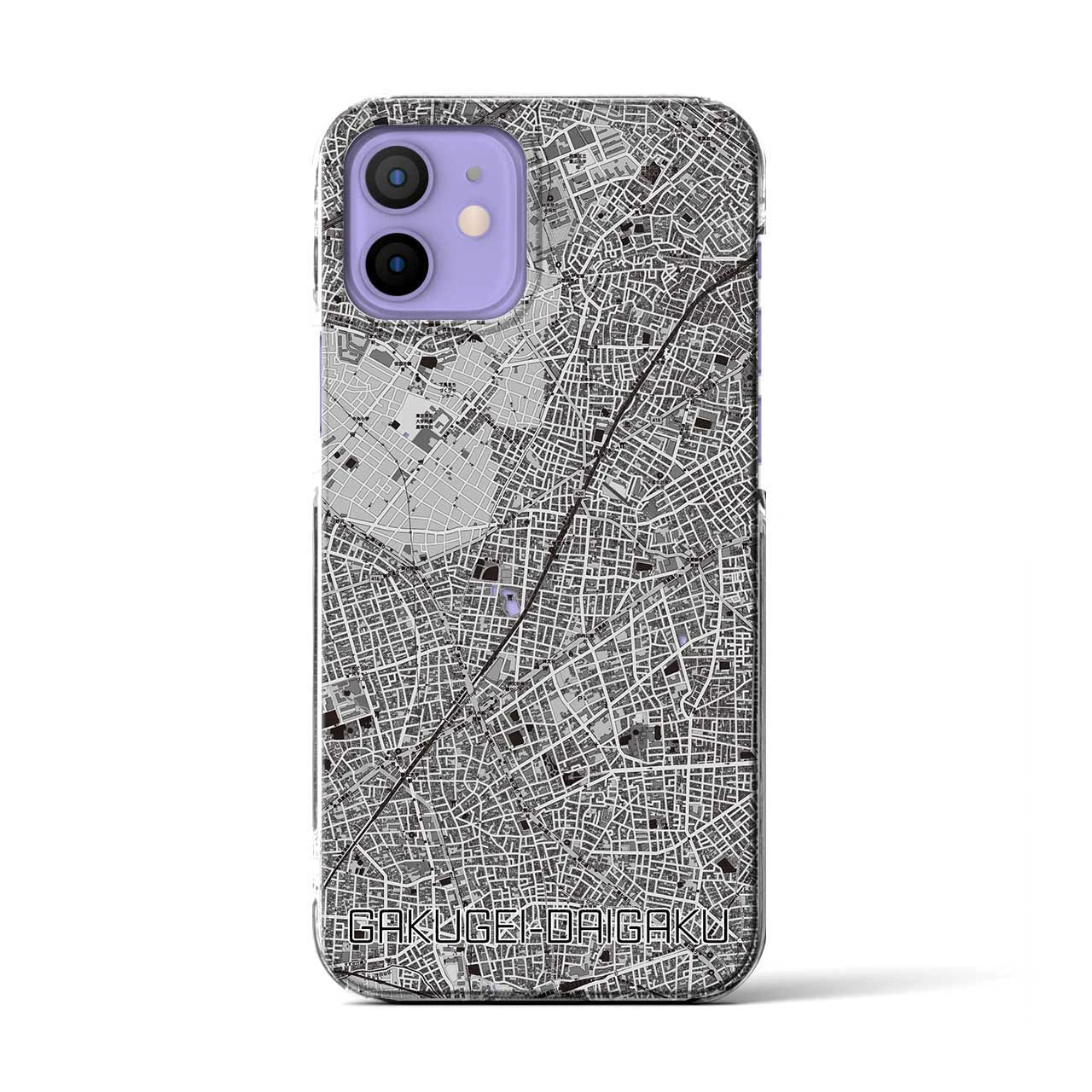 【学芸大学(東京都)】地図柄iPhoneケース(クリアタイプ)