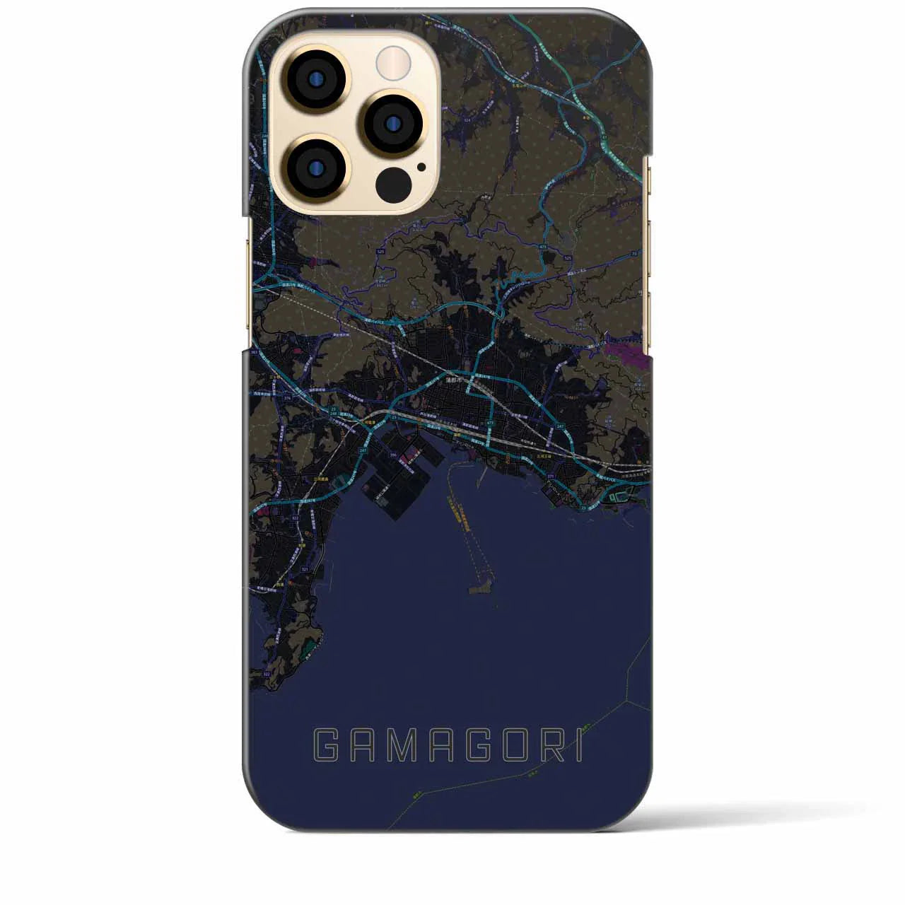 【蒲郡(愛知県)】地図柄iPhoneケース(バックカバータイプ)