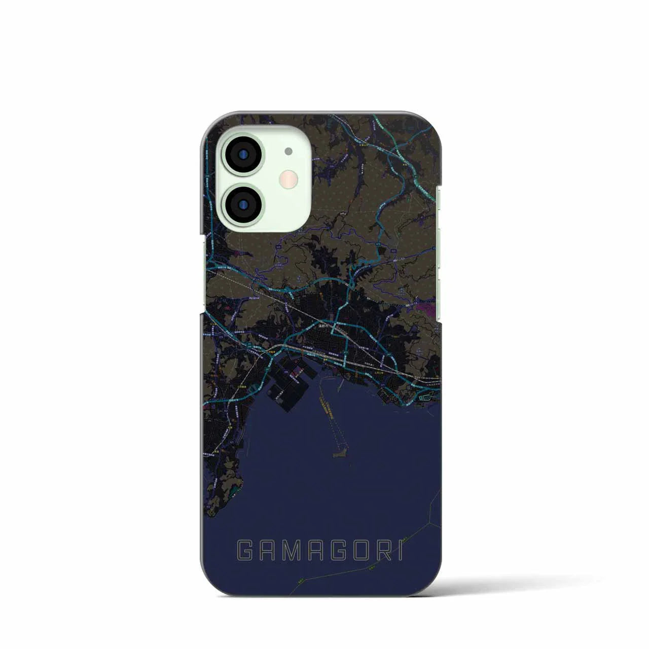【蒲郡(愛知県)】地図柄iPhoneケース(バックカバータイプ)