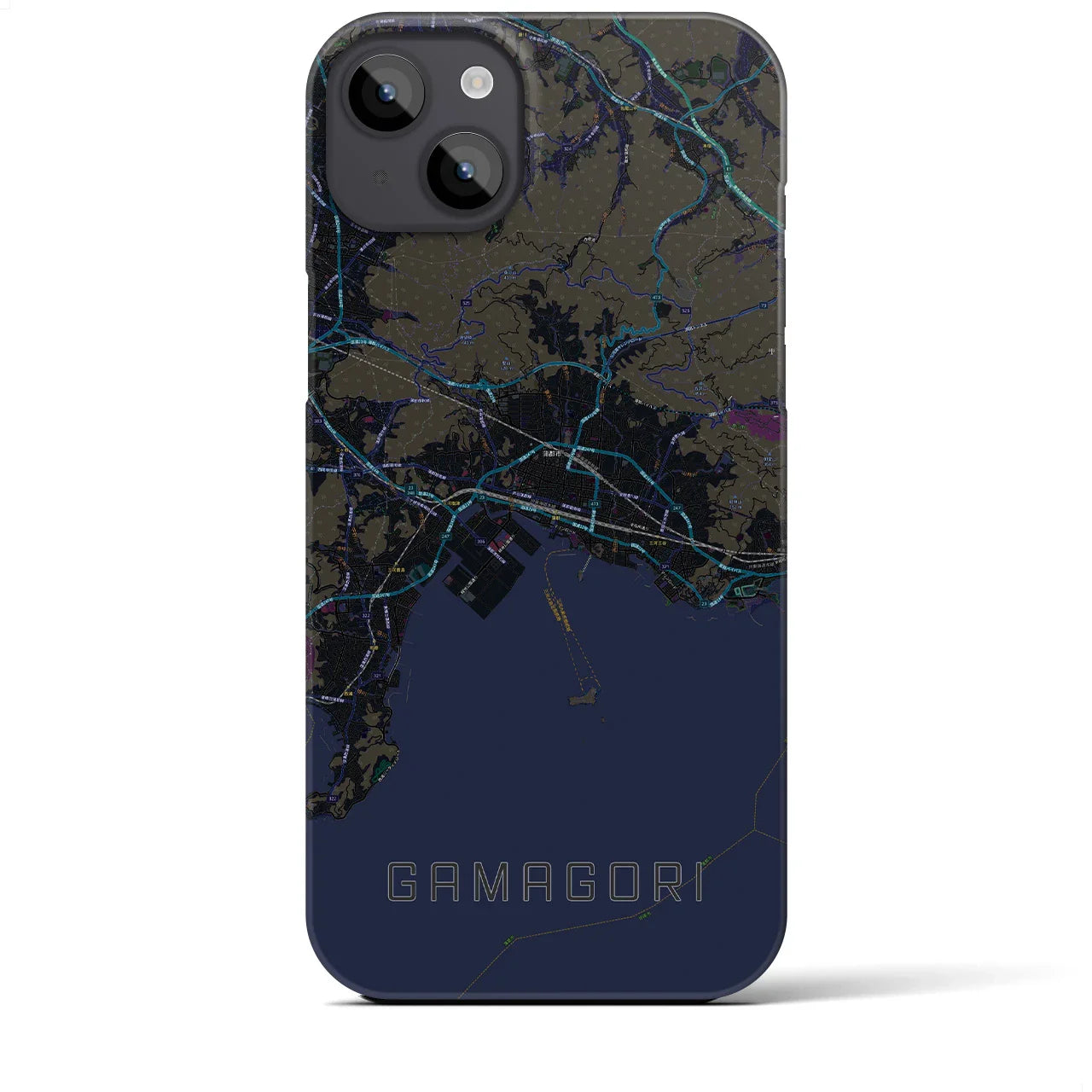 【蒲郡(愛知県)】地図柄iPhoneケース(バックカバータイプ)