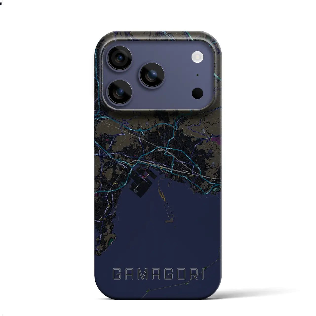 【蒲郡(愛知県)】地図柄iPhoneケース(バックカバータイプ)